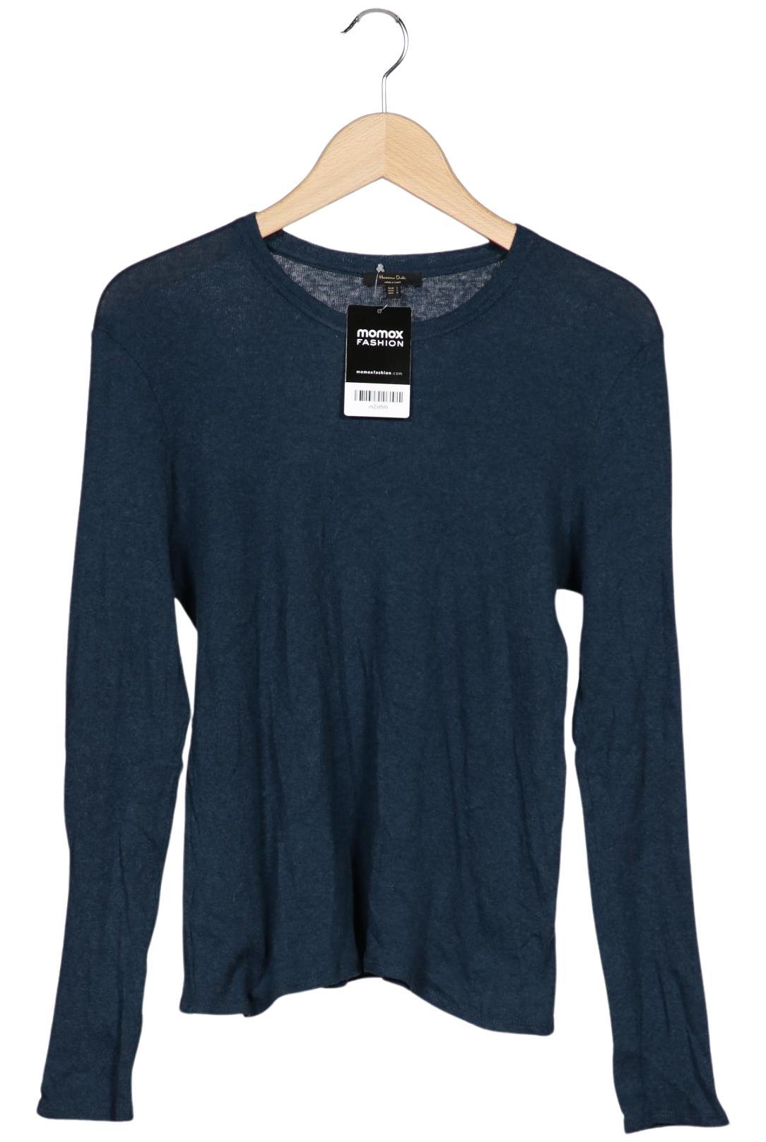 

Massimo Dutti Damen Langarmshirt, marineblau, Gr. 42