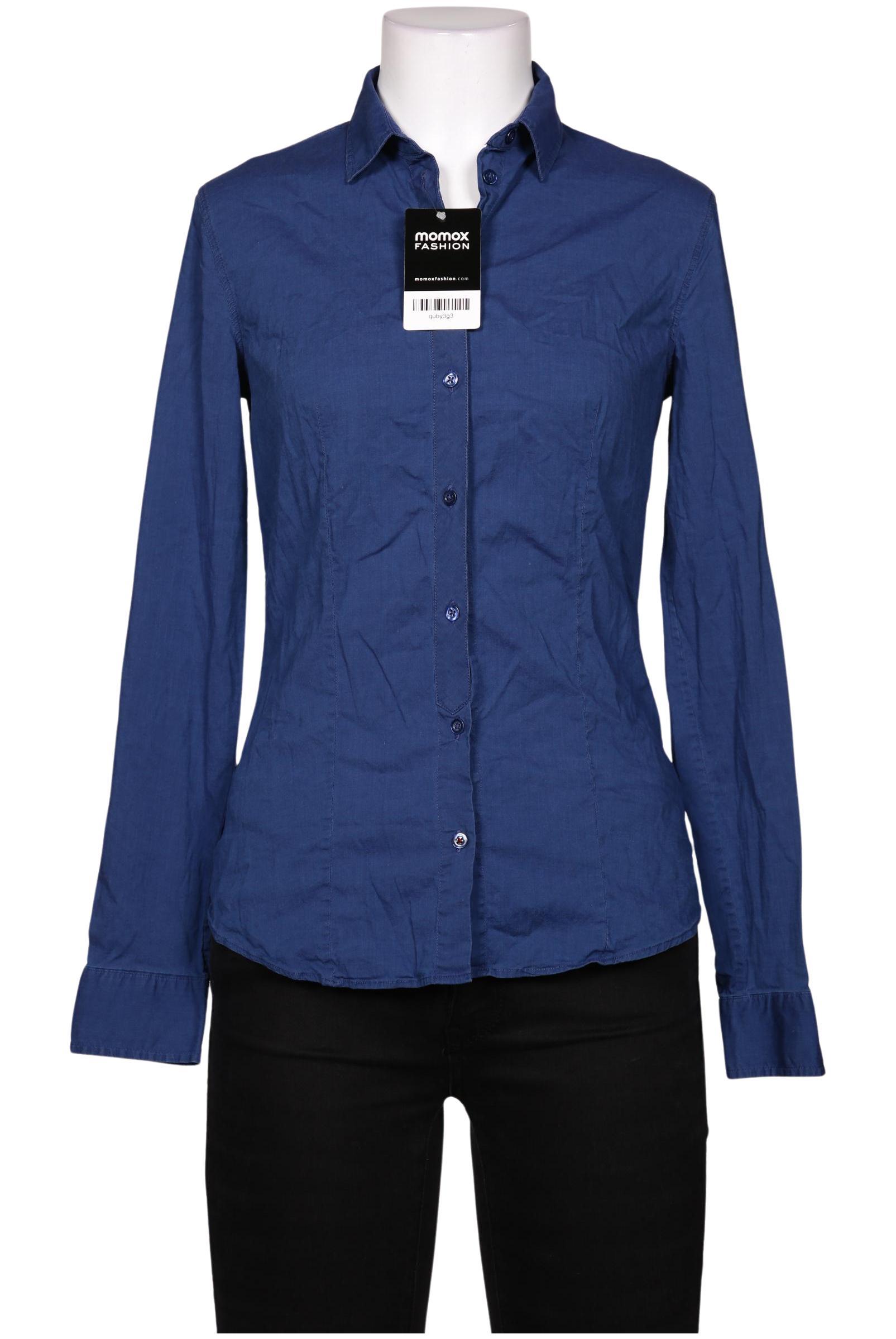 

Massimo Dutti Damen Bluse, blau, Gr. 36