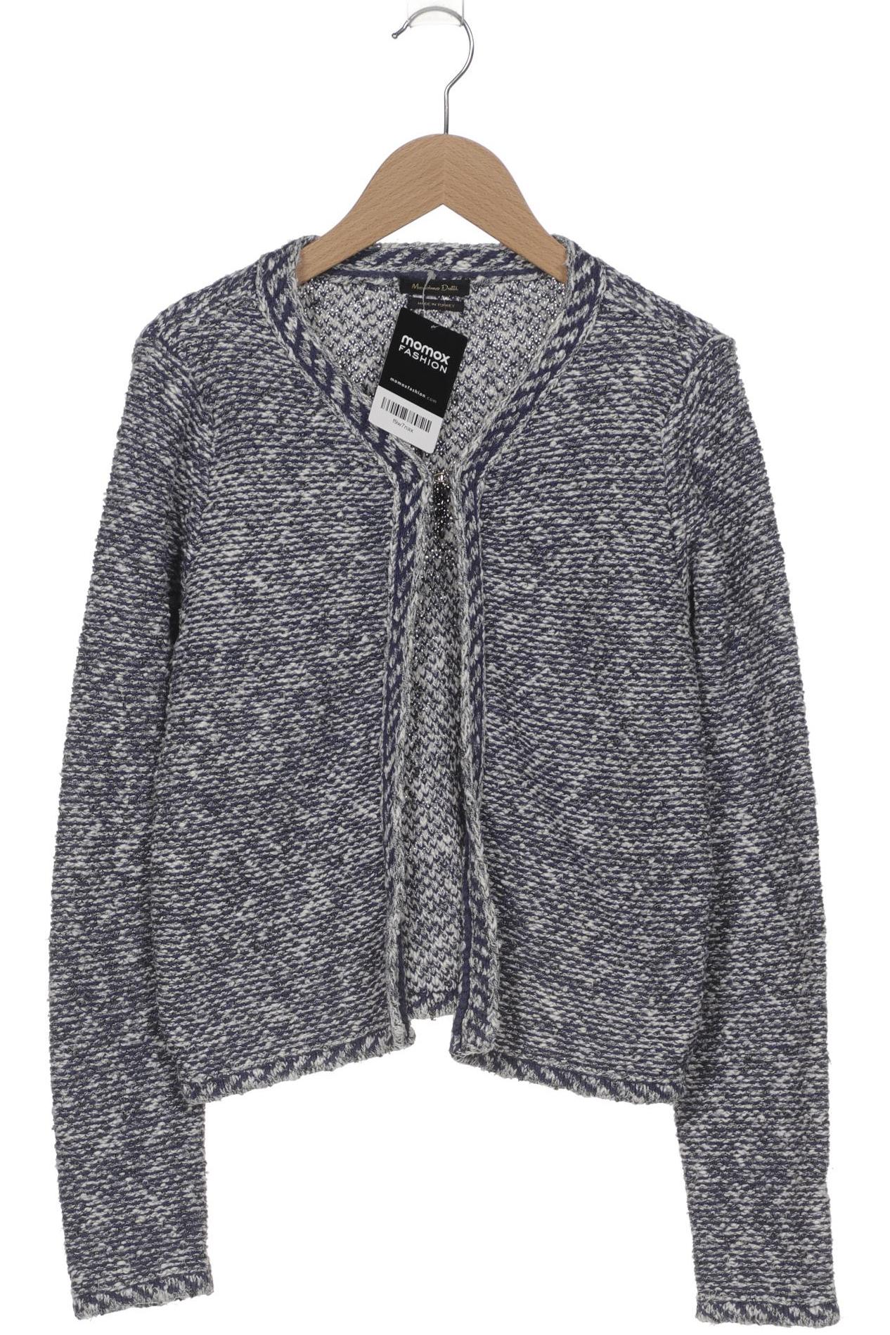 

Massimo Dutti Damen Strickjacke, blau, Gr. 36