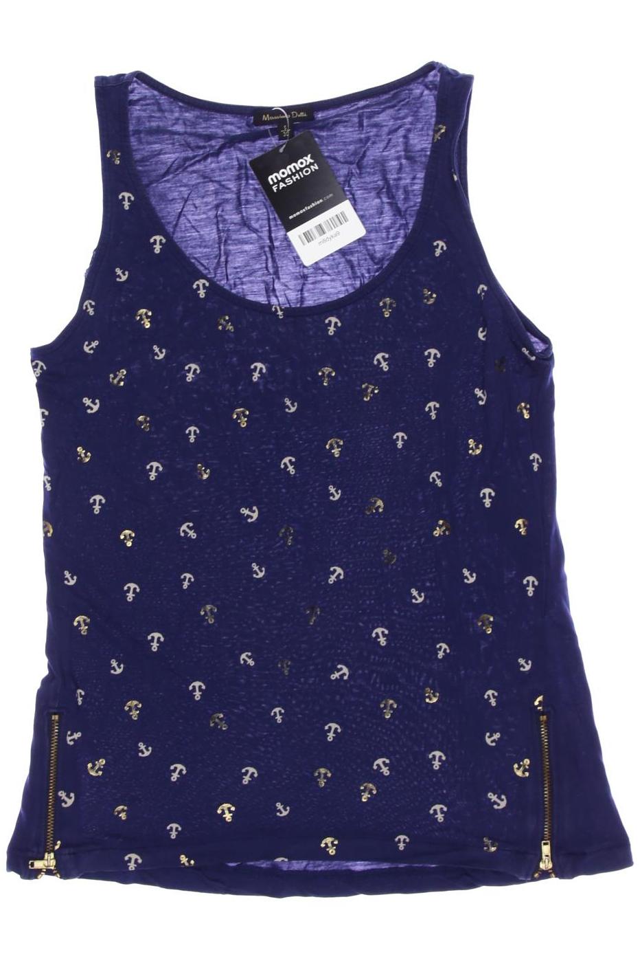 Thumbnail - Massimo Dutti Damen Top, marineblau, Gr. 30