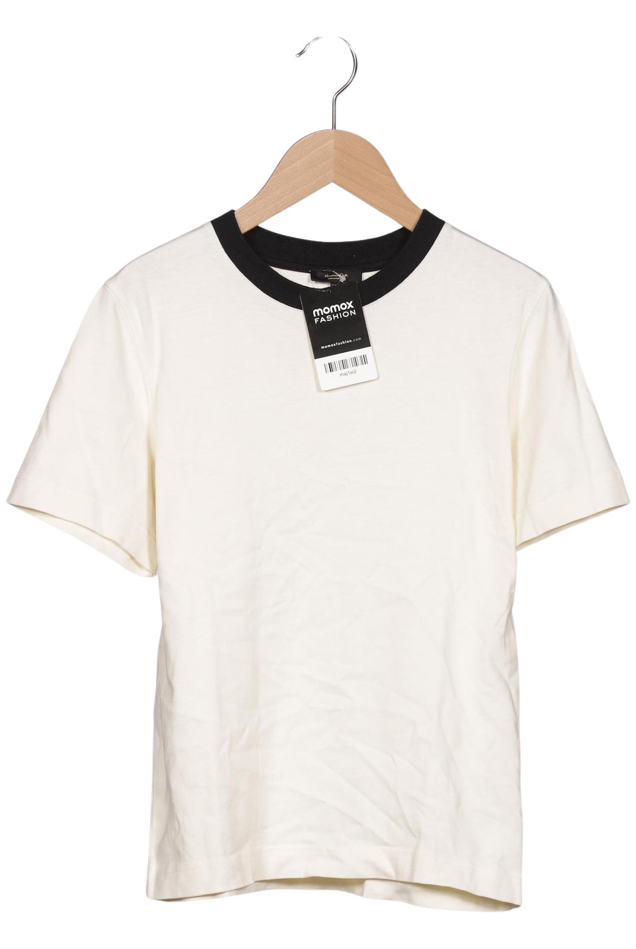 

Massimo Dutti Damen T-Shirt, cremeweiß, Gr. 34