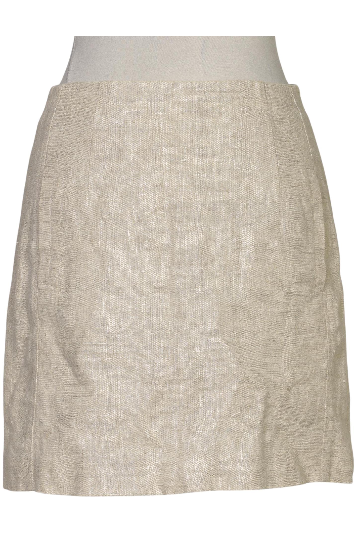 

Massimo Dutti Damen Rock, beige, Gr. 24