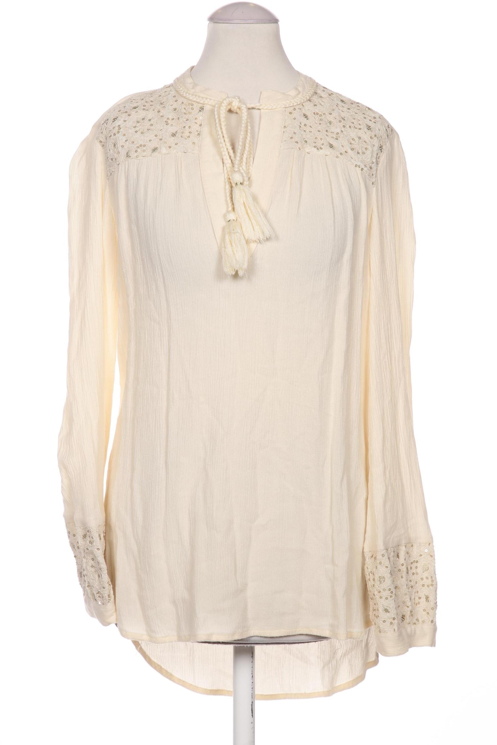 

Massimo Dutti Damen Bluse, cremeweiß, Gr. 34