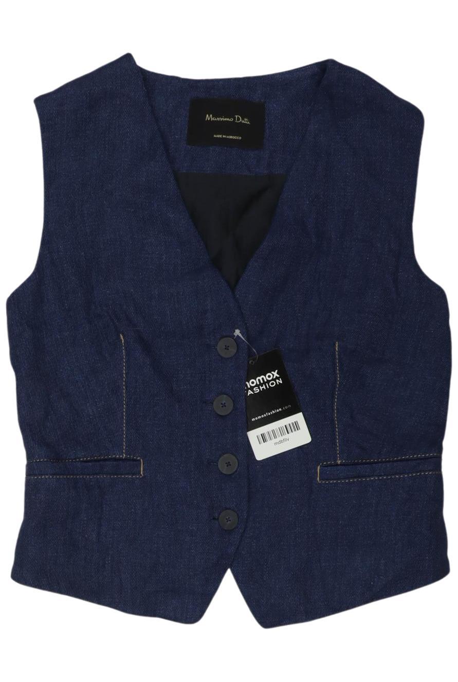 

Massimo Dutti Damen Weste, marineblau, Gr. 34