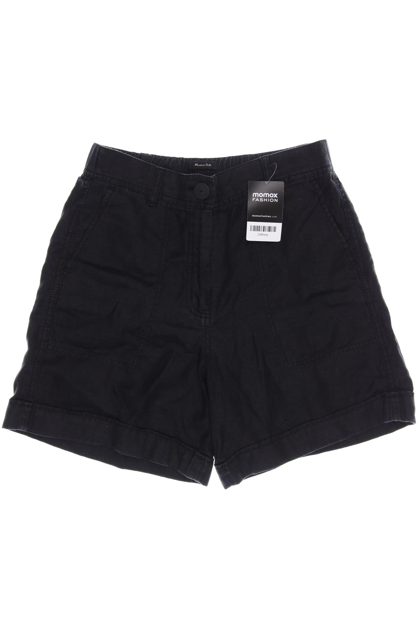 

Massimo Dutti Damen Shorts, schwarz, Gr. 38