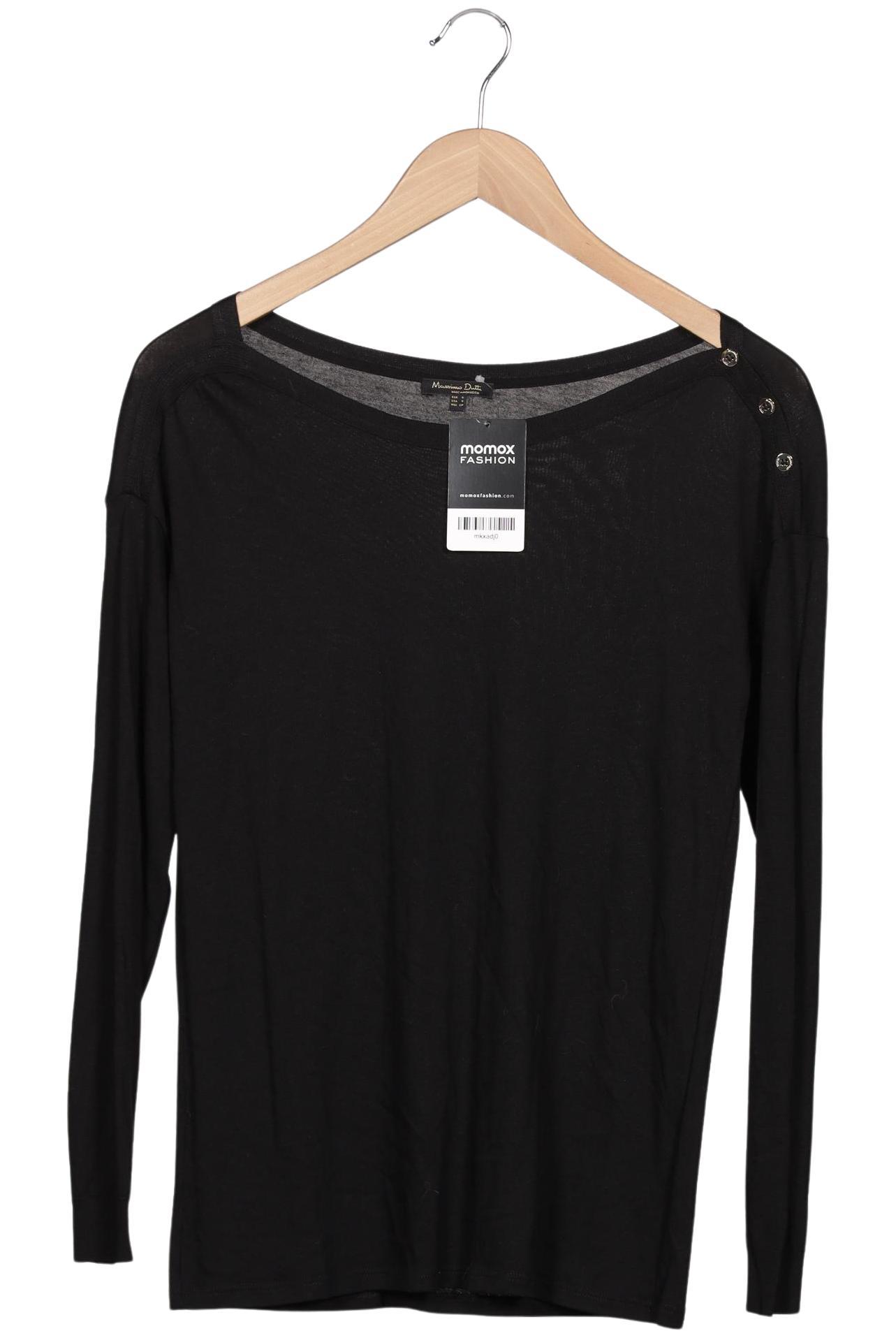 

Massimo Dutti Damen Langarmshirt, schwarz, Gr. 36
