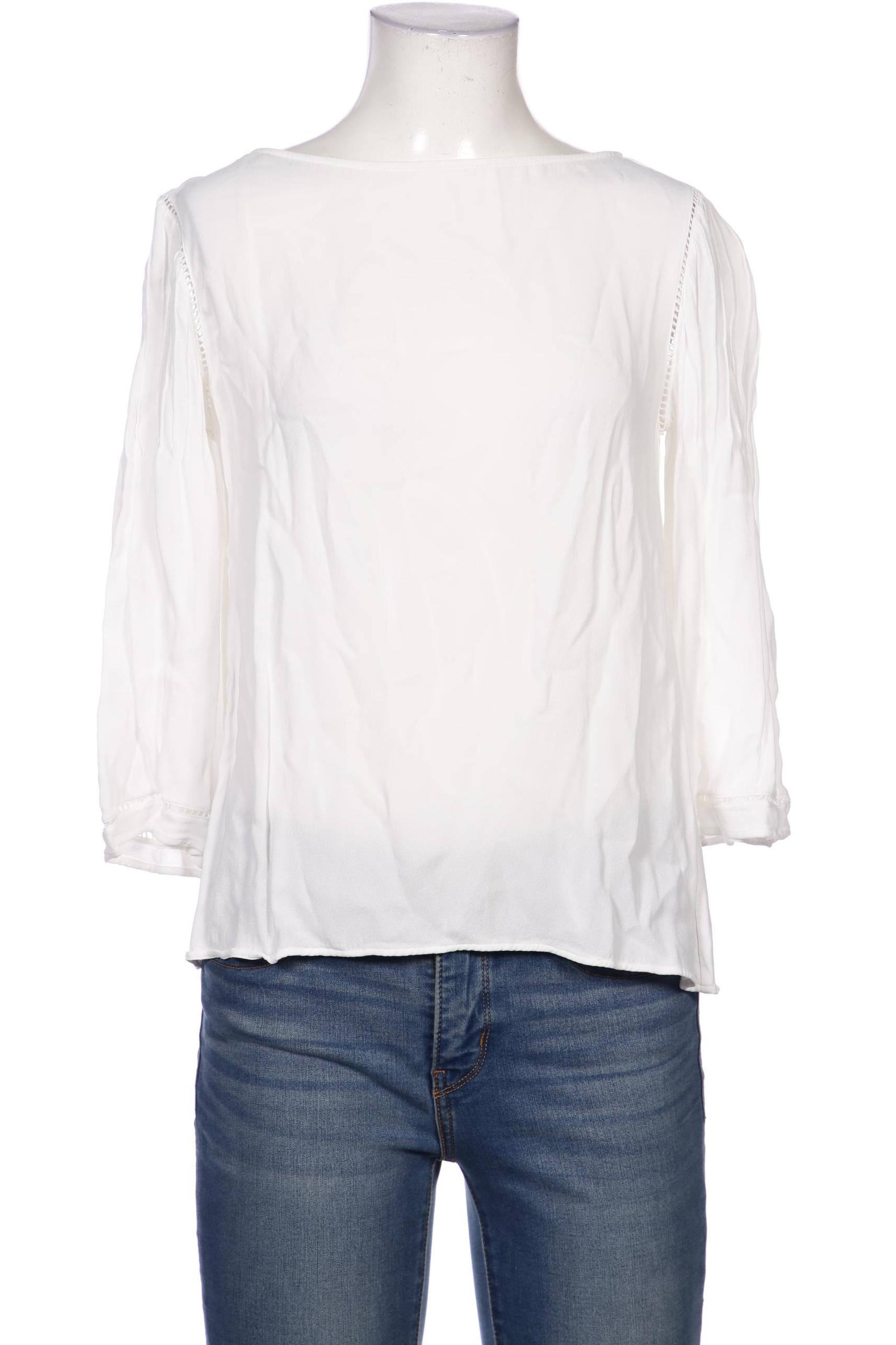 

Massimo Dutti Damen Bluse, weiß, Gr. 36