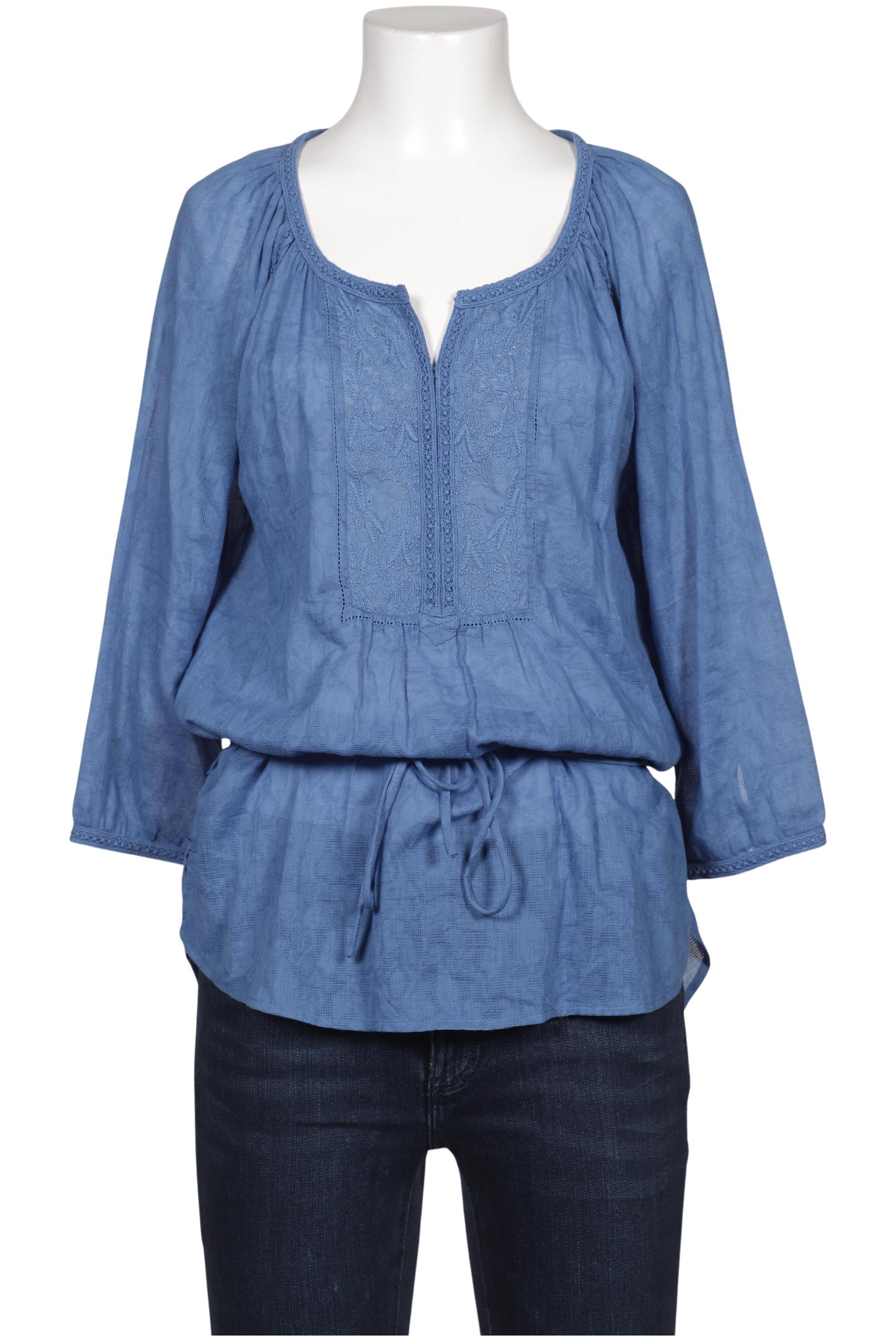 

Massimo Dutti Damen Bluse, blau, Gr. 40