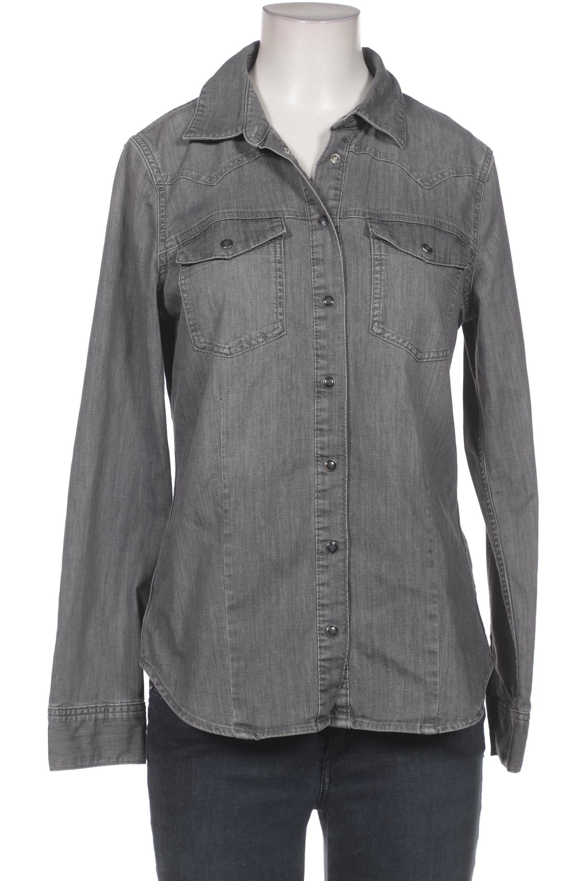 

Massimo Dutti Damen Bluse, grau, Gr. 38