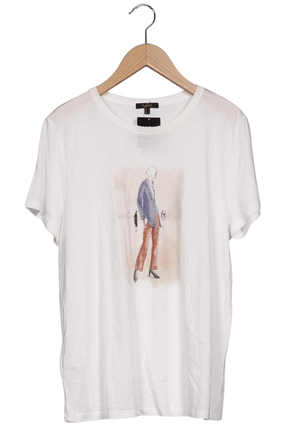 

Massimo Dutti Damen T-Shirt, weiß, Gr. 42