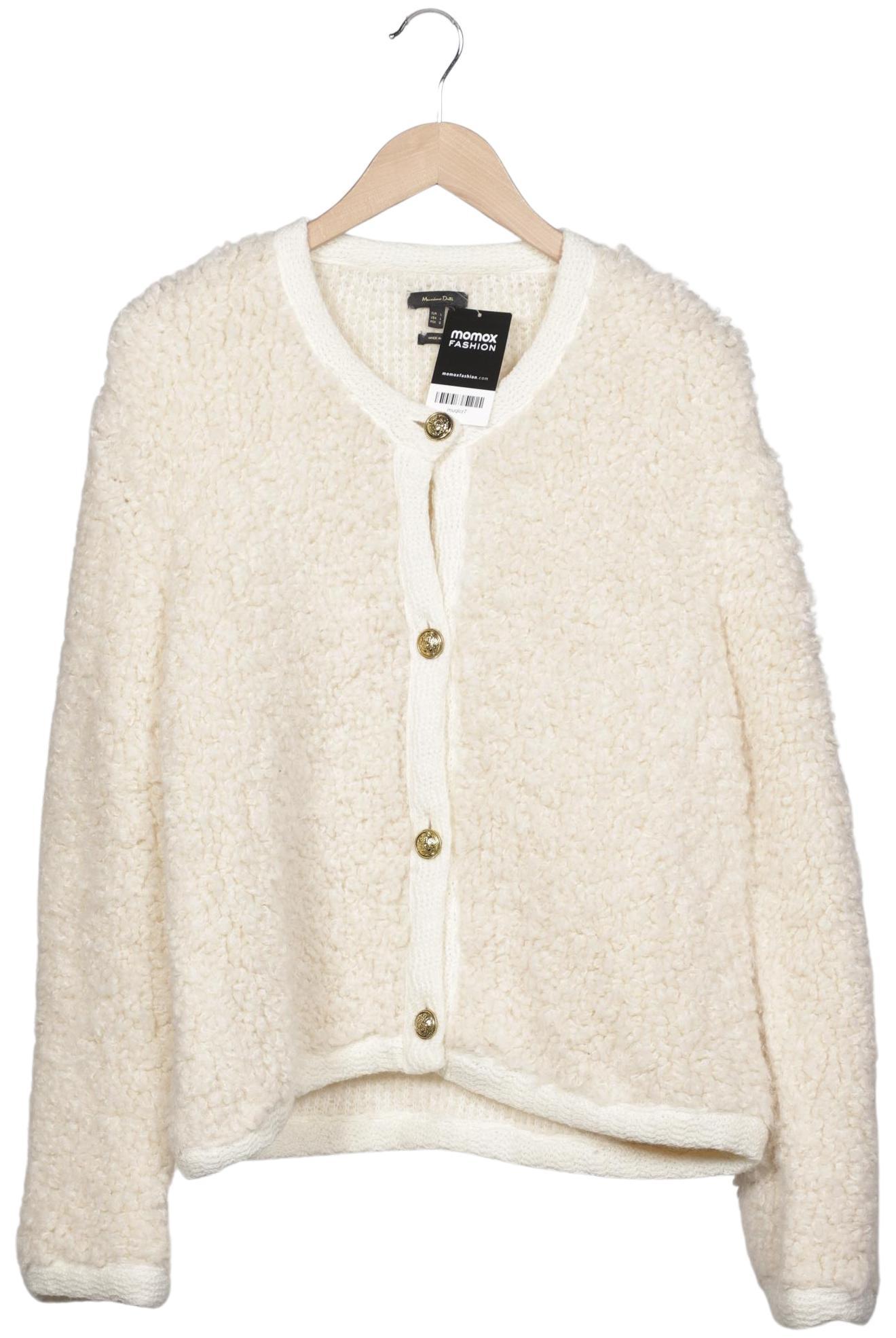 

Massimo Dutti Damen Strickjacke, cremeweiß, Gr. 42