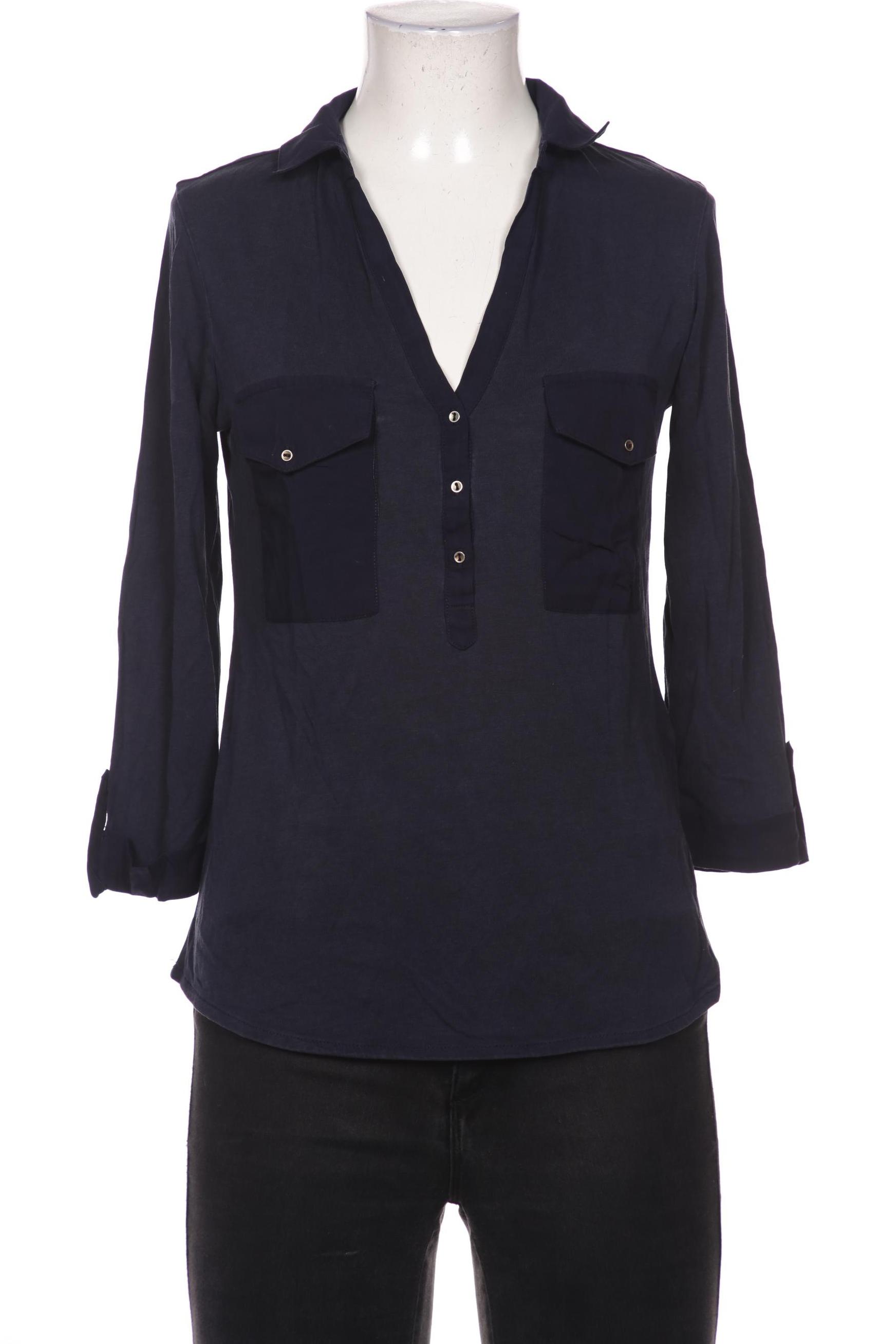 

Massimo Dutti Damen Bluse, marineblau, Gr. 36