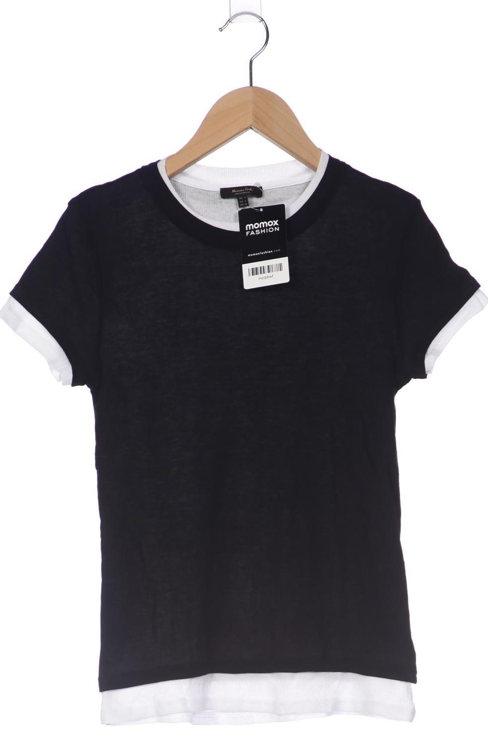 

Massimo Dutti Damen T-Shirt, schwarz, Gr. 36