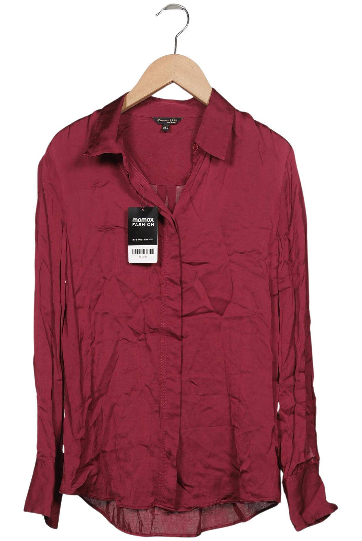 

Massimo Dutti Damen Bluse, bordeaux, Gr. 36