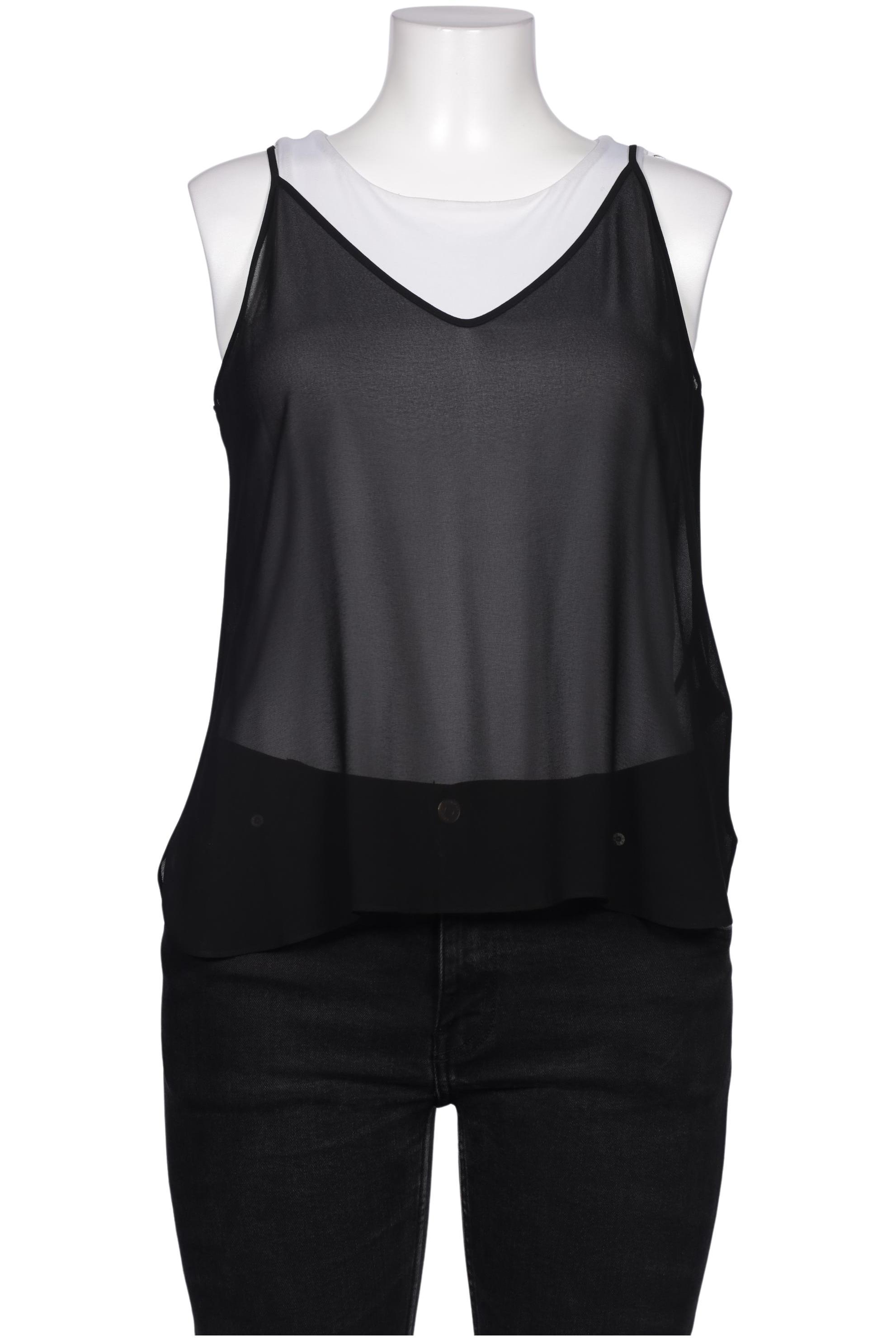 

Massimo Dutti Damen Top, schwarz, Gr. 42