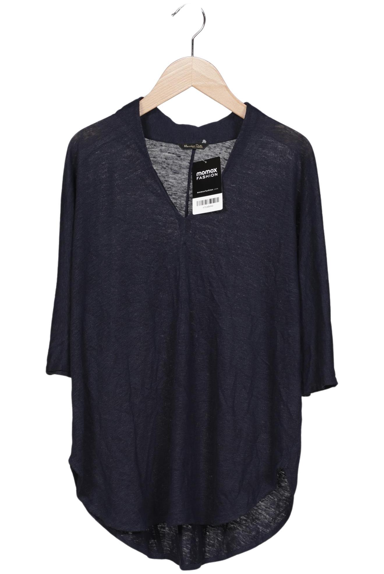 

Massimo Dutti Damen Langarmshirt, marineblau, Gr. 34