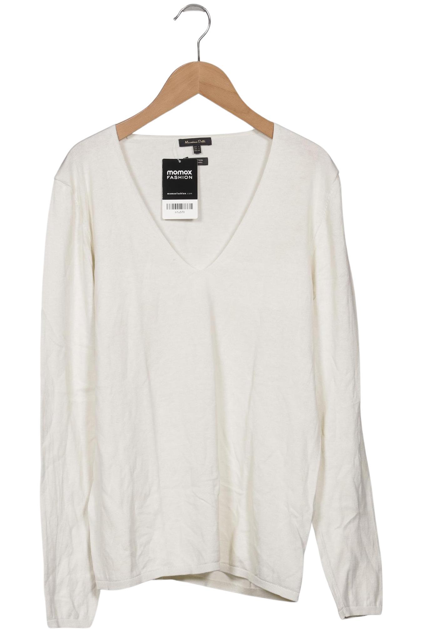 

Massimo Dutti Damen Pullover, cremeweiß, Gr. 42