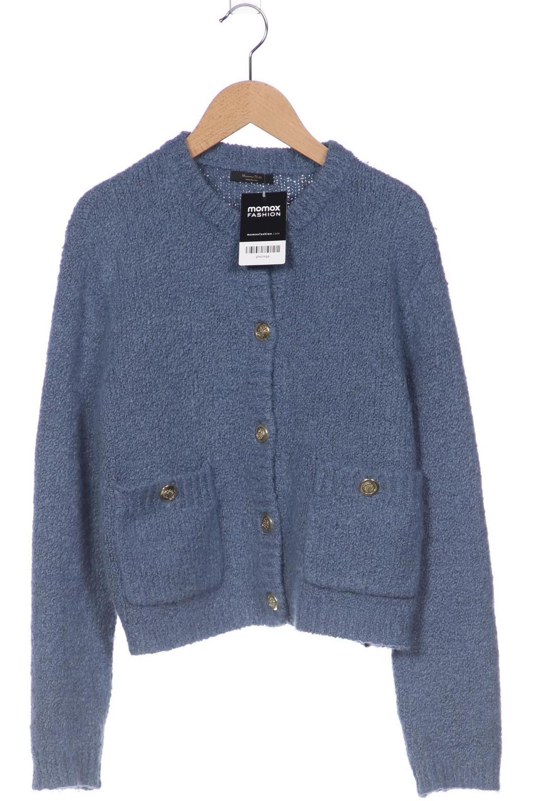 

Massimo Dutti Damen Strickjacke, blau, Gr. 36