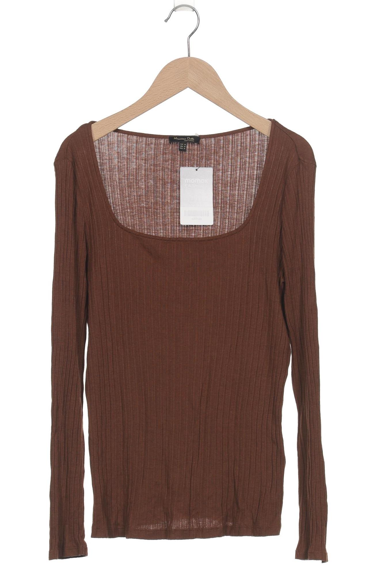 

Massimo Dutti Damen Langarmshirt, braun, Gr. 38