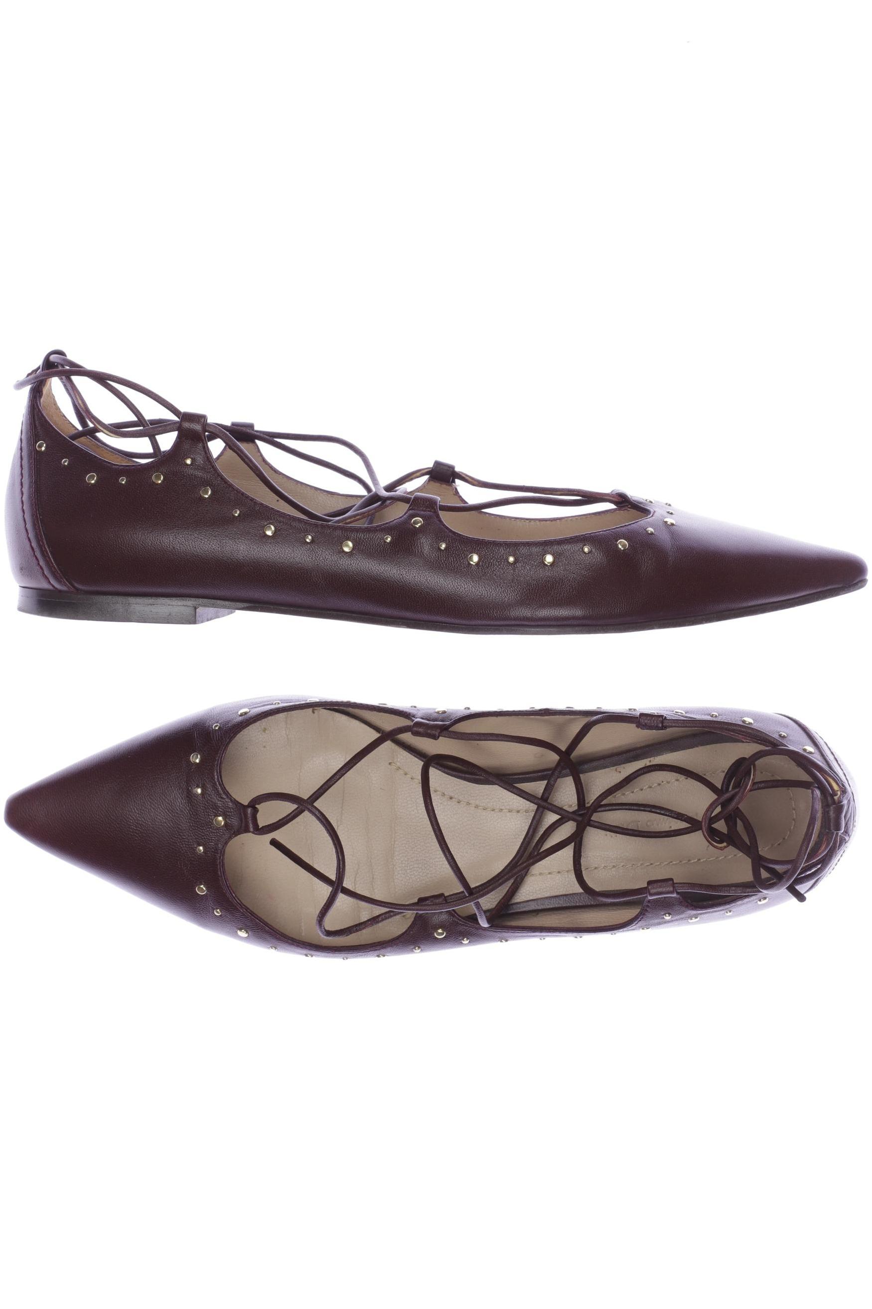 

Massimo Dutti Damen Ballerinas, bordeaux, Gr. 37