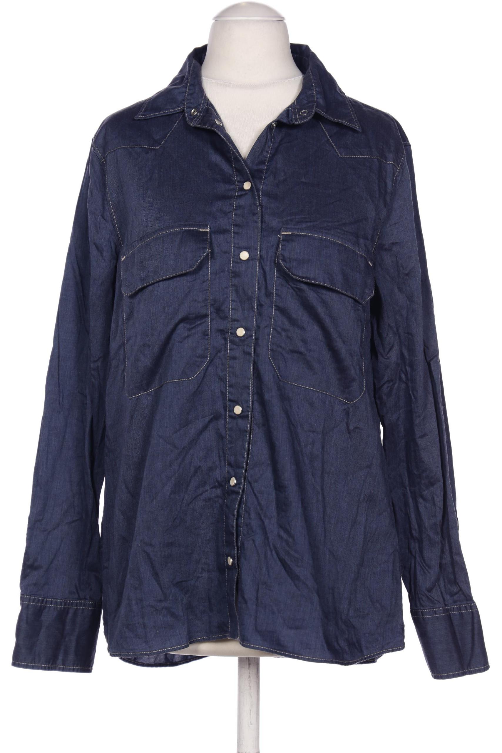 

Massimo Dutti Damen Bluse, marineblau, Gr. 38