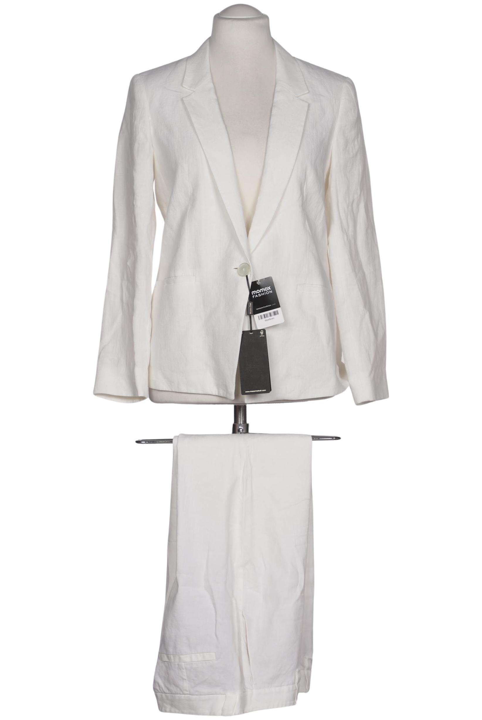 

Massimo Dutti Damen Anzug, cremeweiß, Gr. 42