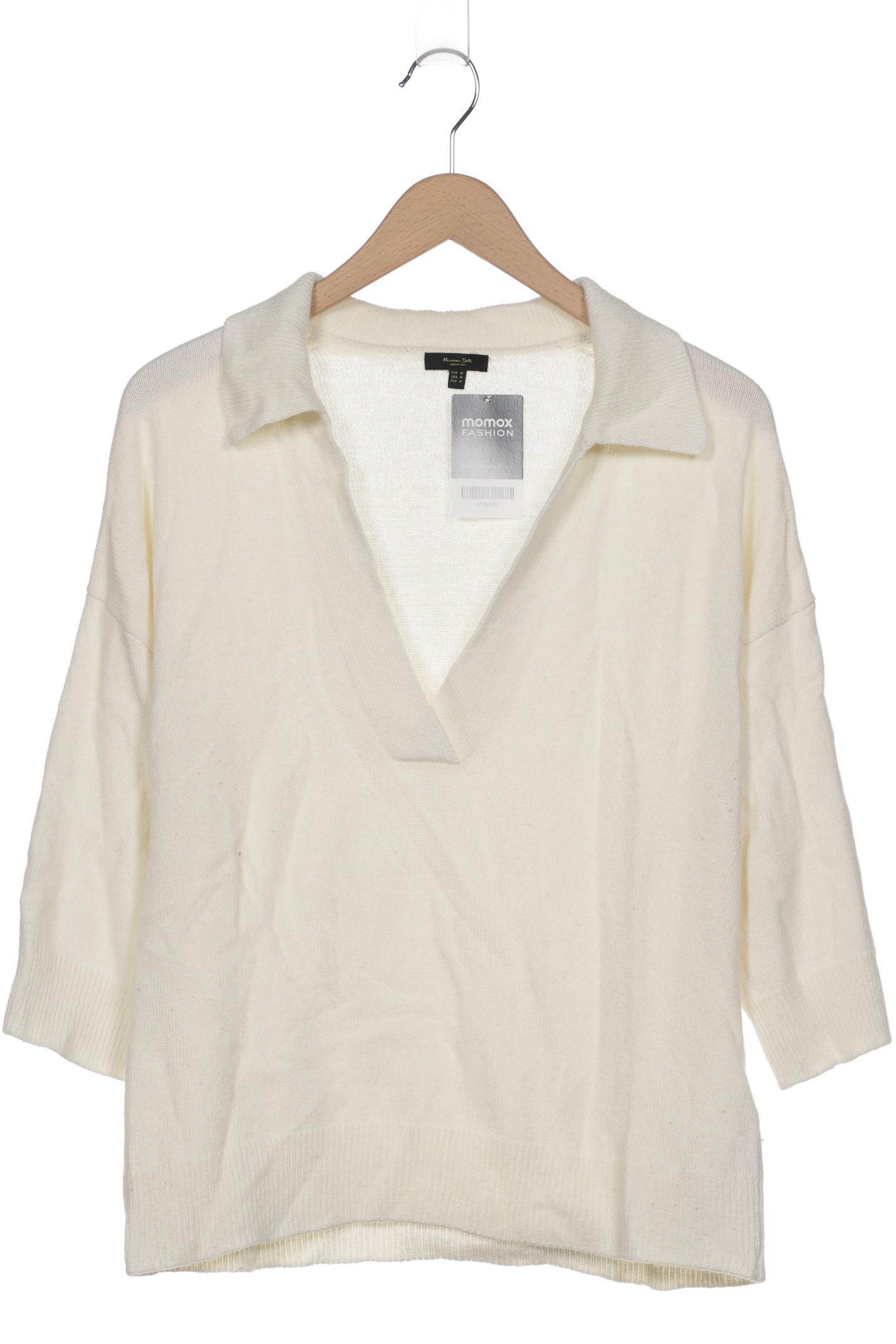 

Massimo Dutti Damen Pullover, cremeweiß, Gr. 38