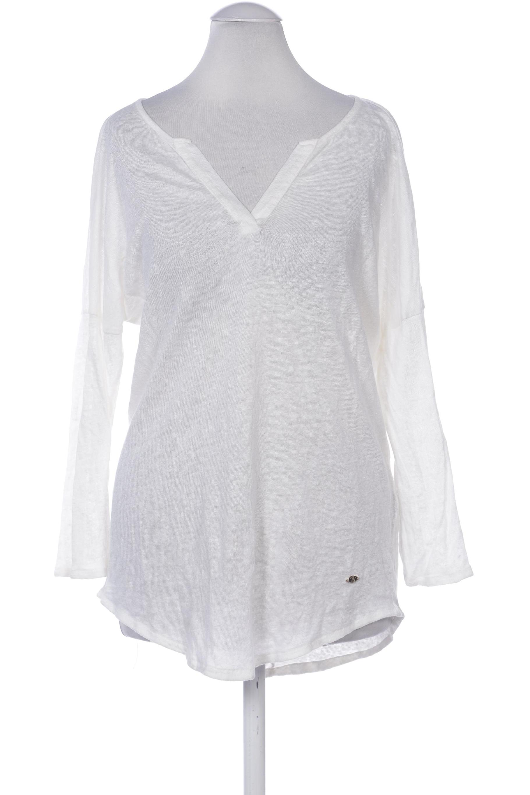 

Massimo Dutti Damen Langarmshirt, cremeweiß, Gr. 34