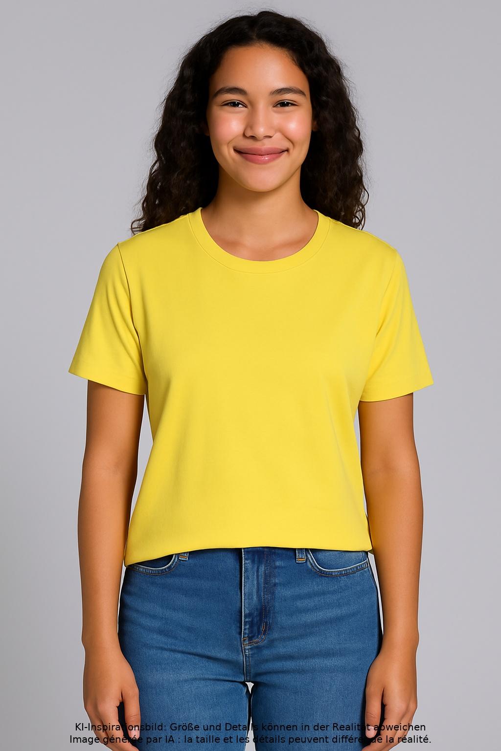 

Massimo Dutti Damen T-Shirt, gelb, Gr. 36