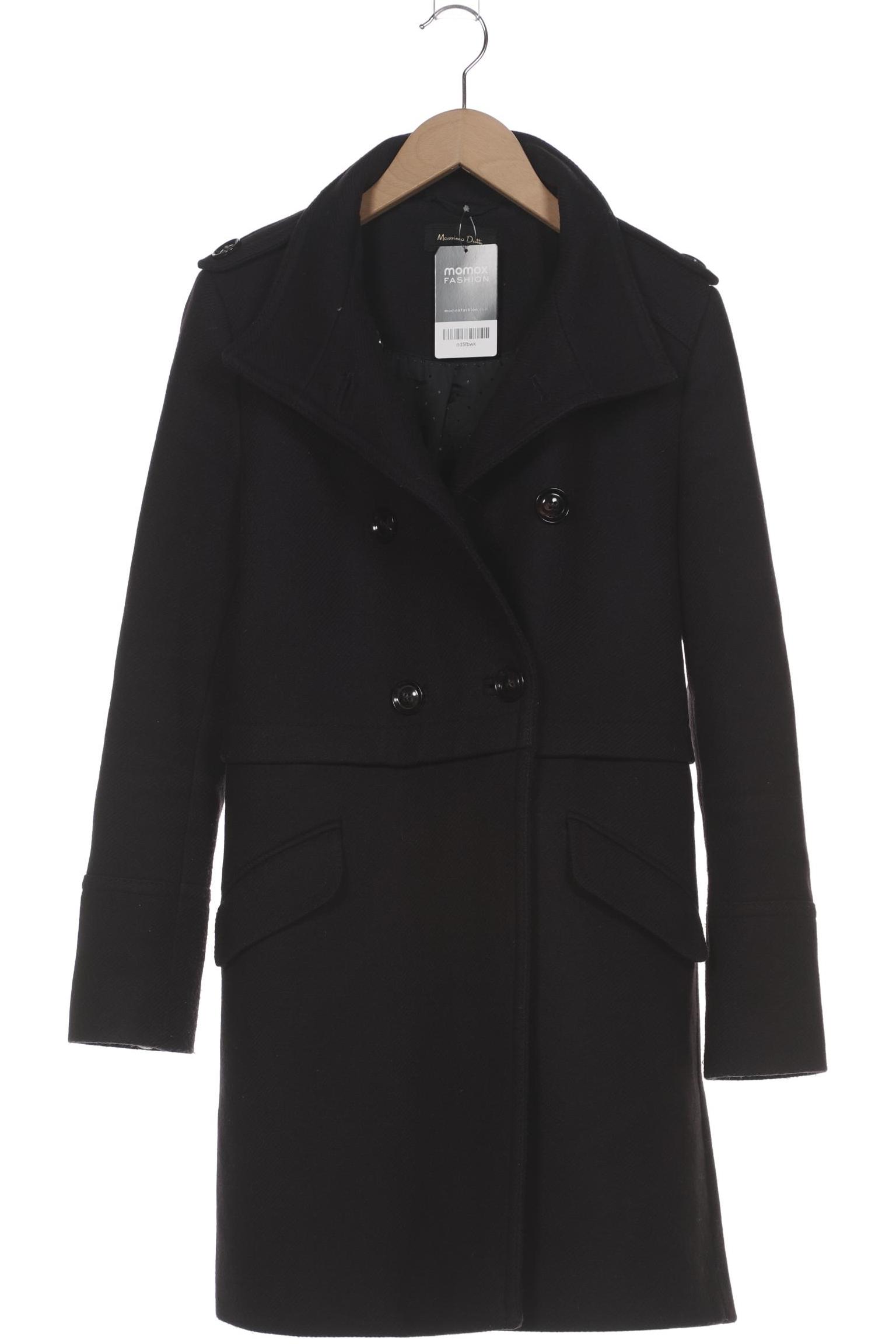 

Massimo Dutti Damen Mantel, schwarz, Gr. 38