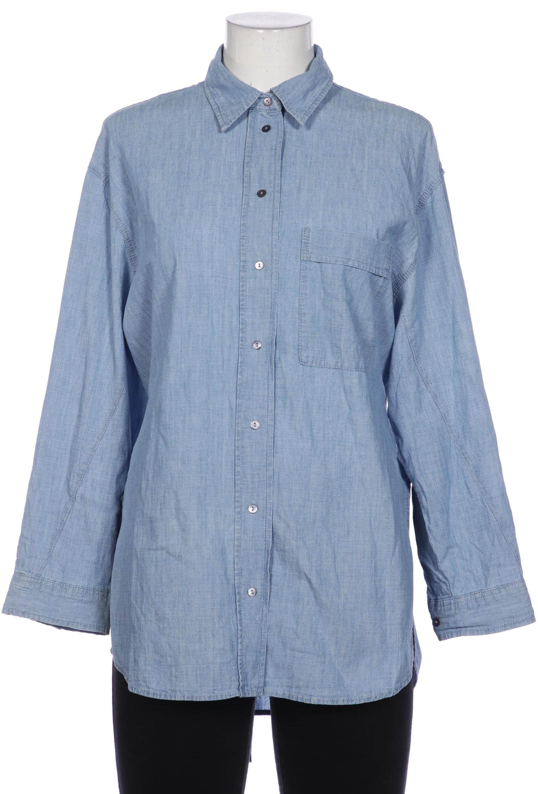 

Massimo Dutti Damen Bluse, blau, Gr. 38