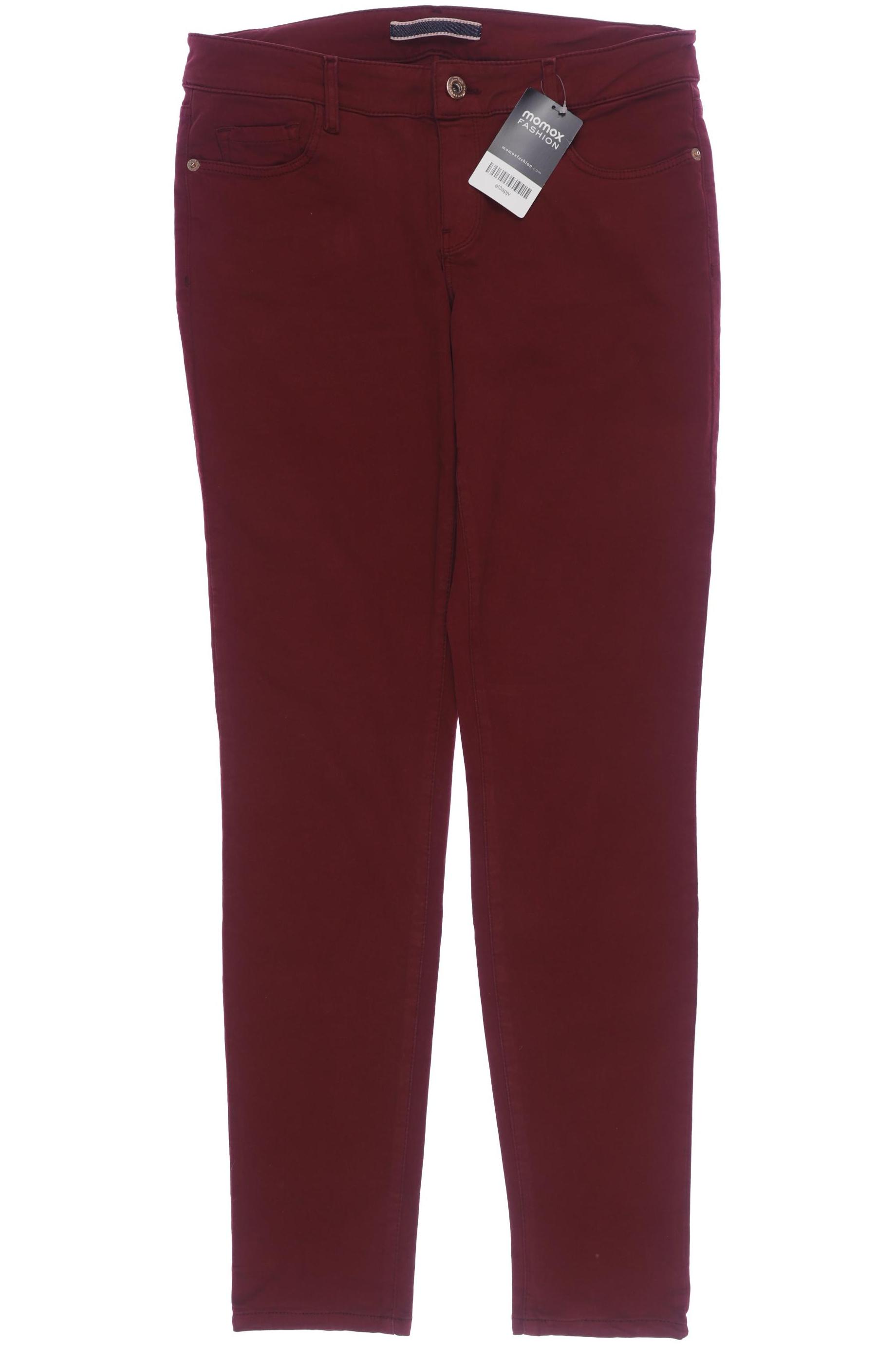 

Massimo Dutti Damen Jeans, bordeaux, Gr. 40