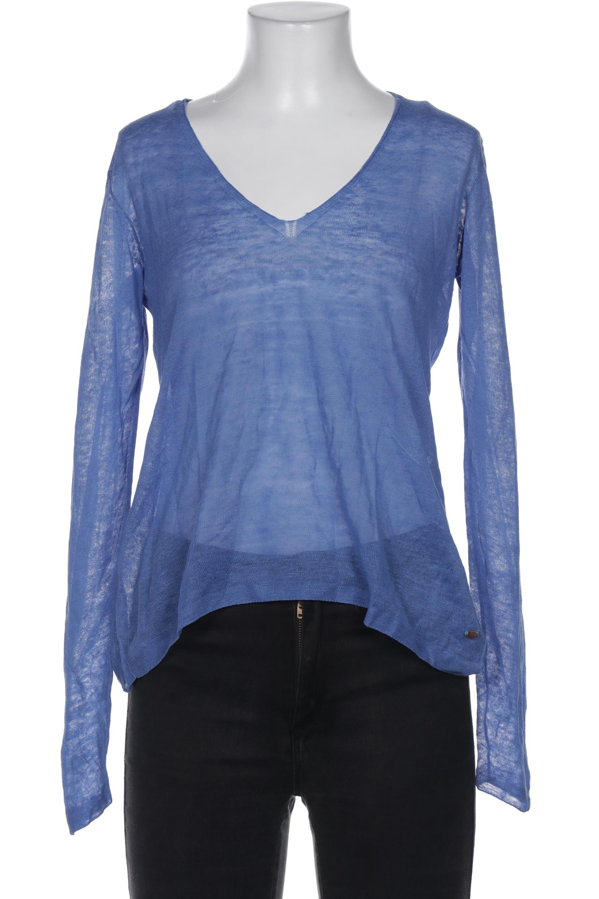 

Massimo Dutti Damen Langarmshirt, blau, Gr. 36