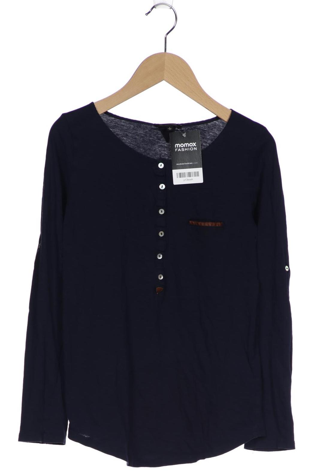 

Massimo Dutti Damen Langarmshirt, marineblau, Gr. 36