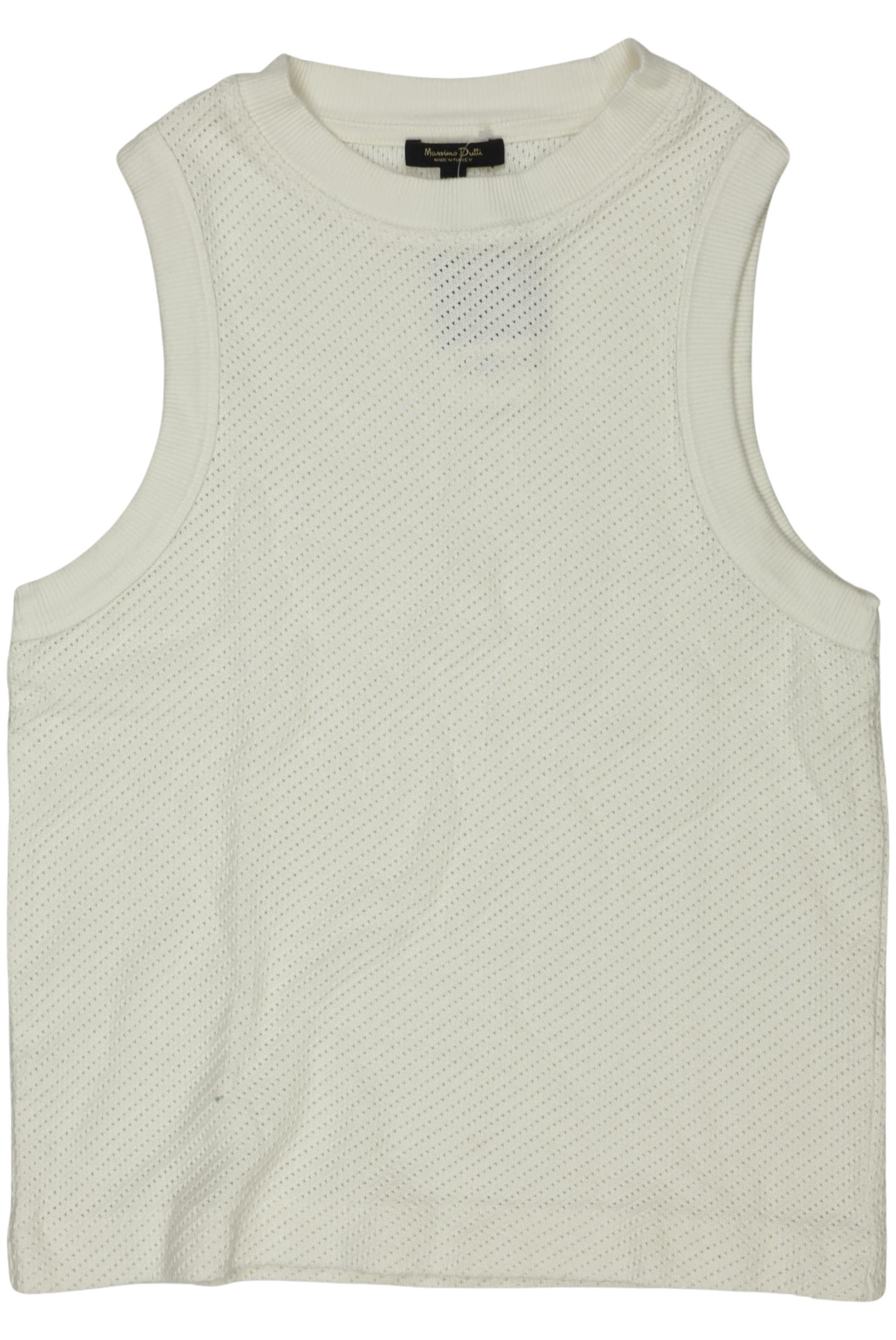 

Massimo Dutti Damen Top, weiß, Gr. 34