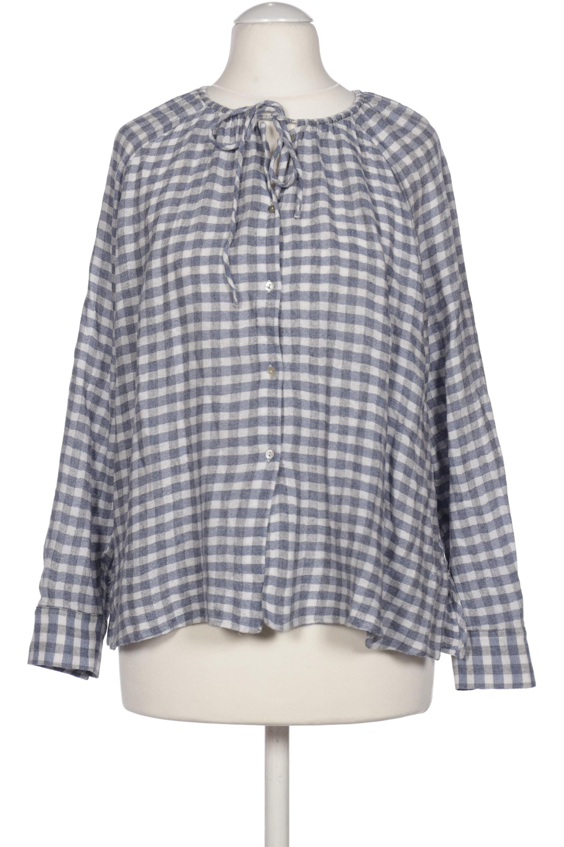 

Massimo Dutti Damen Bluse, blau, Gr. 34