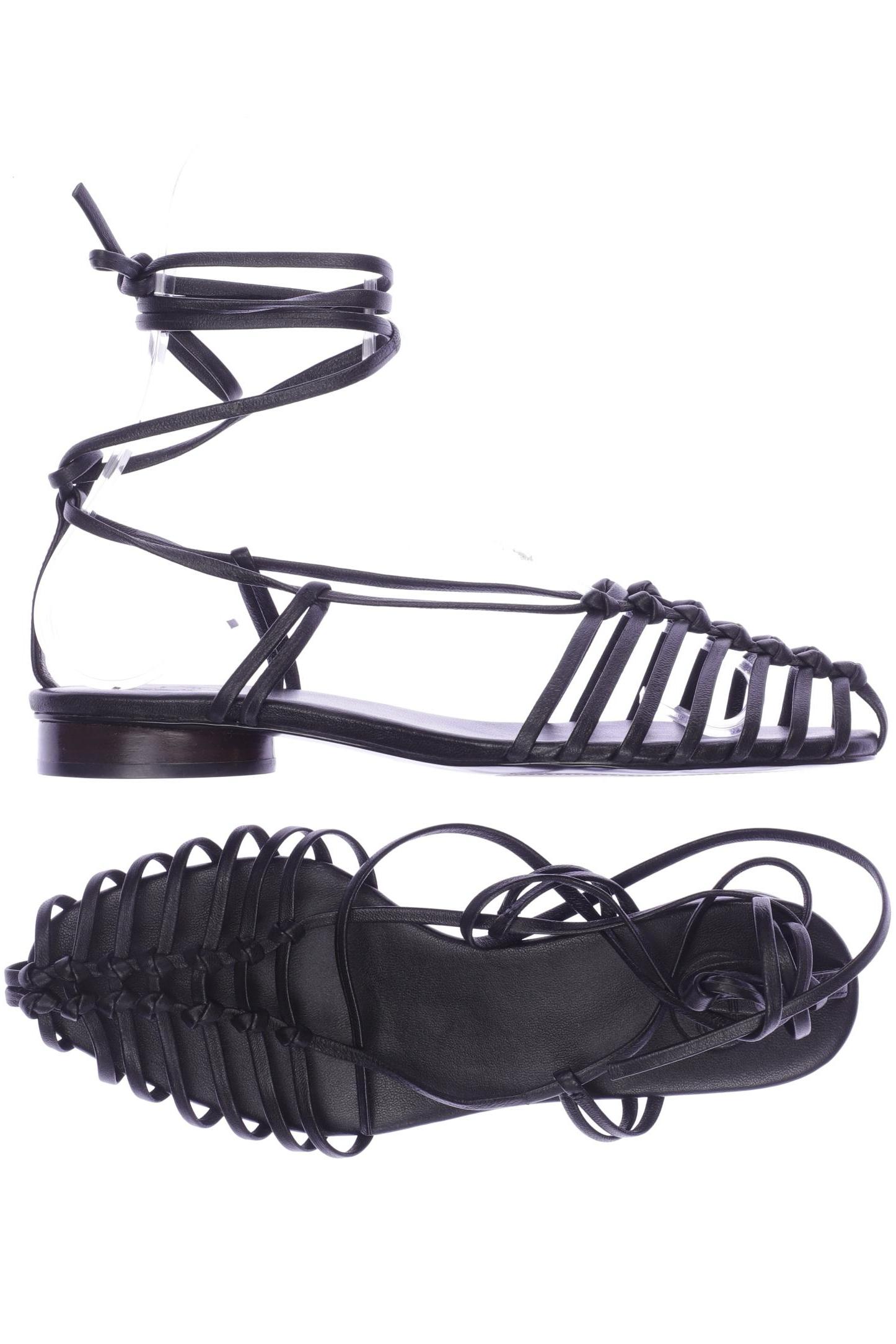 

Massimo Dutti Damen Sandale, schwarz, Gr. 35