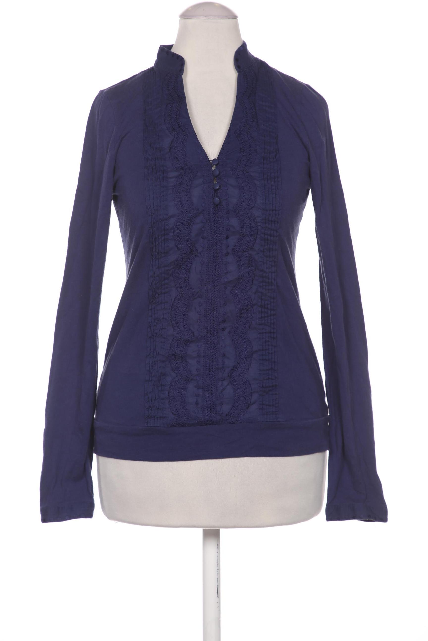 

Massimo Dutti Damen Langarmshirt, blau, Gr. 34