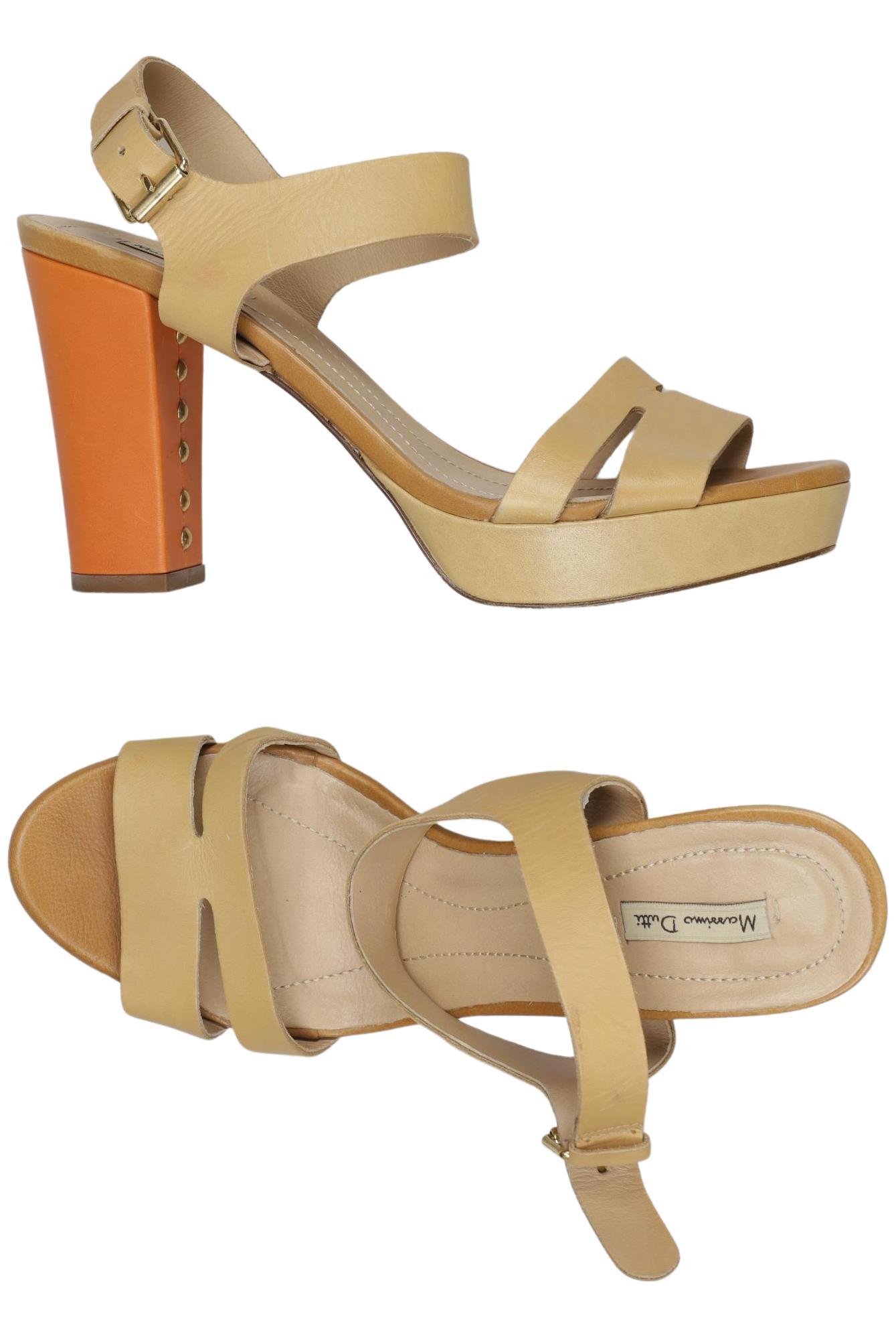 

Massimo Dutti Damen Sandale, beige, Gr. 41
