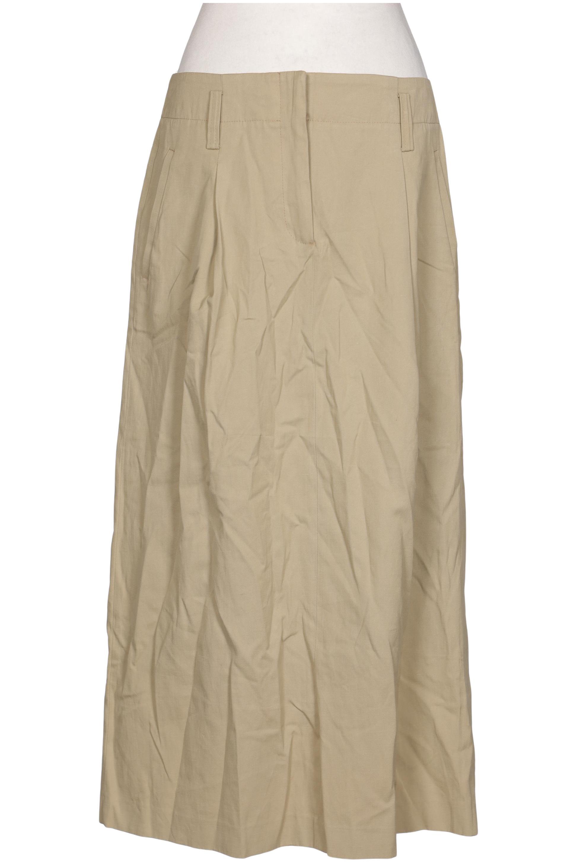 

Massimo Dutti Damen Rock, beige, Gr. 38