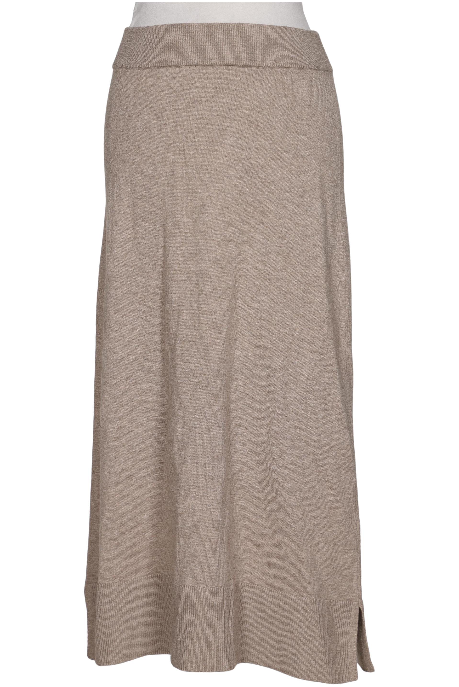 

Massimo Dutti Damen Rock, beige, Gr. 34