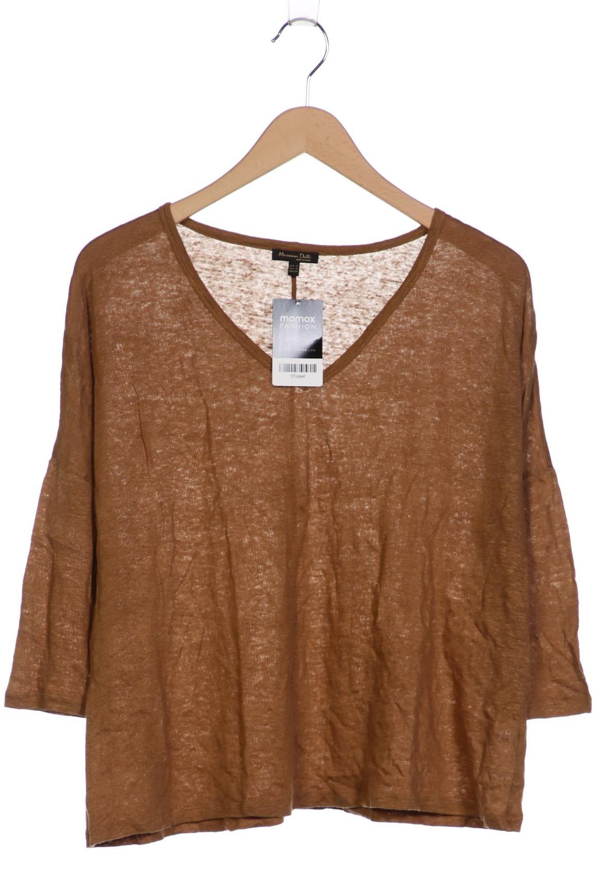

Massimo Dutti Damen Langarmshirt, braun, Gr. 34
