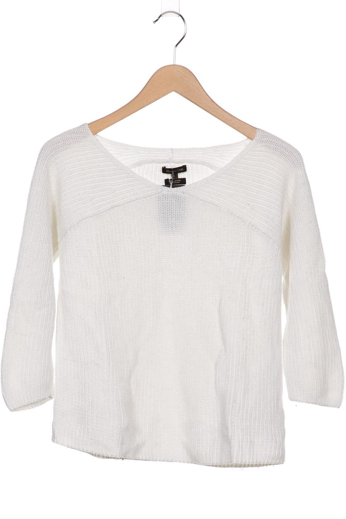 

Massimo Dutti Damen Pullover, weiß, Gr. 36