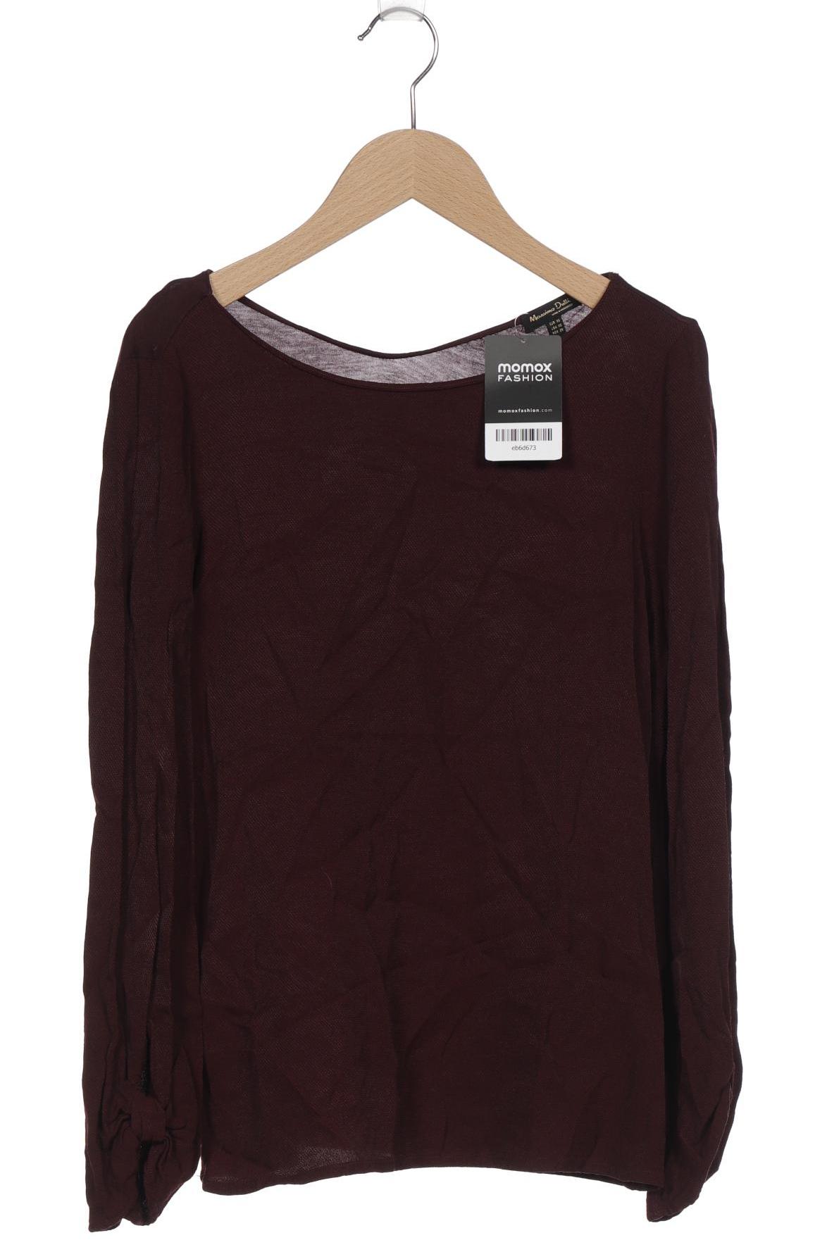 

Massimo Dutti Damen Langarmshirt, bordeaux