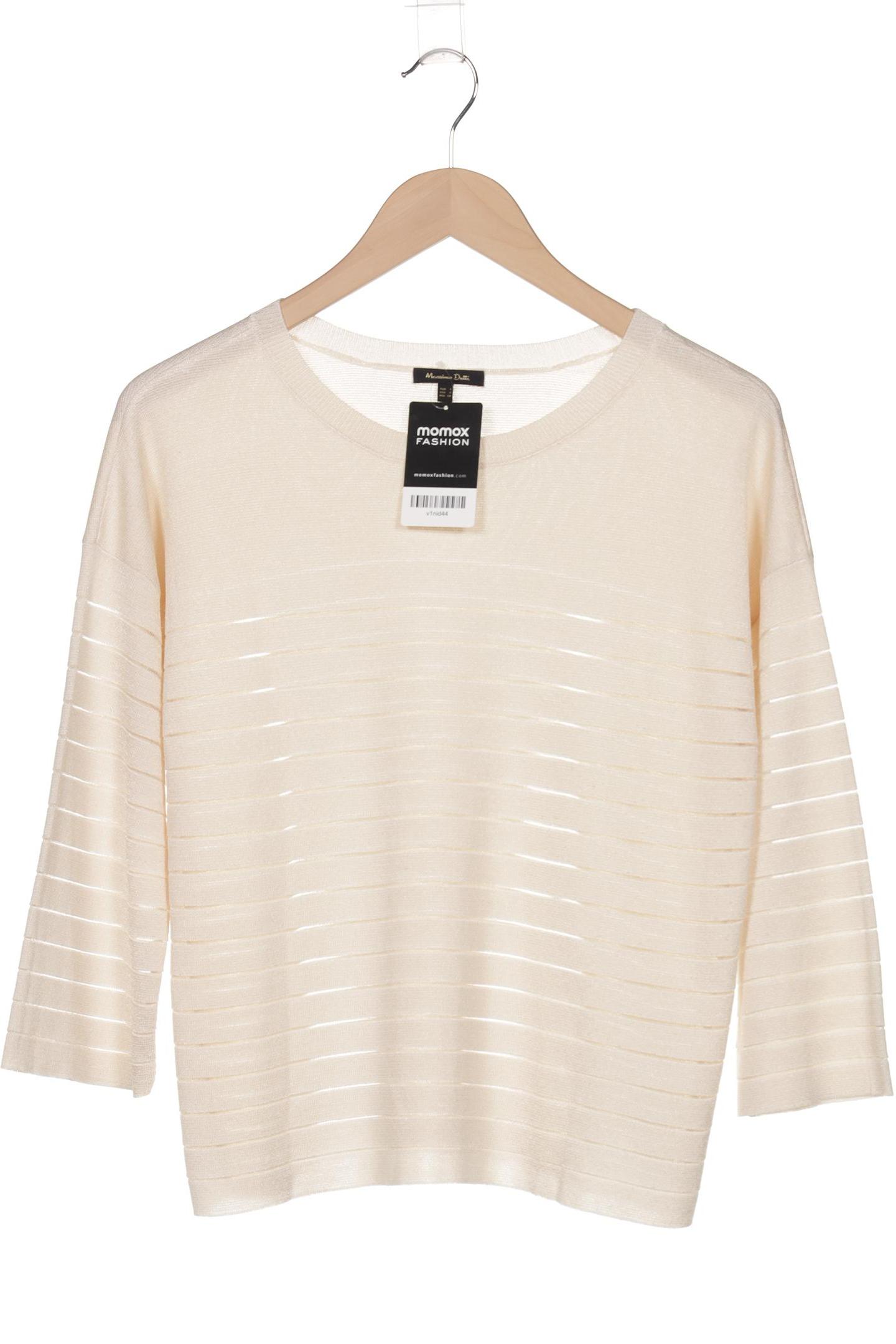 

Massimo Dutti Damen Pullover, cremeweiß, Gr. 36