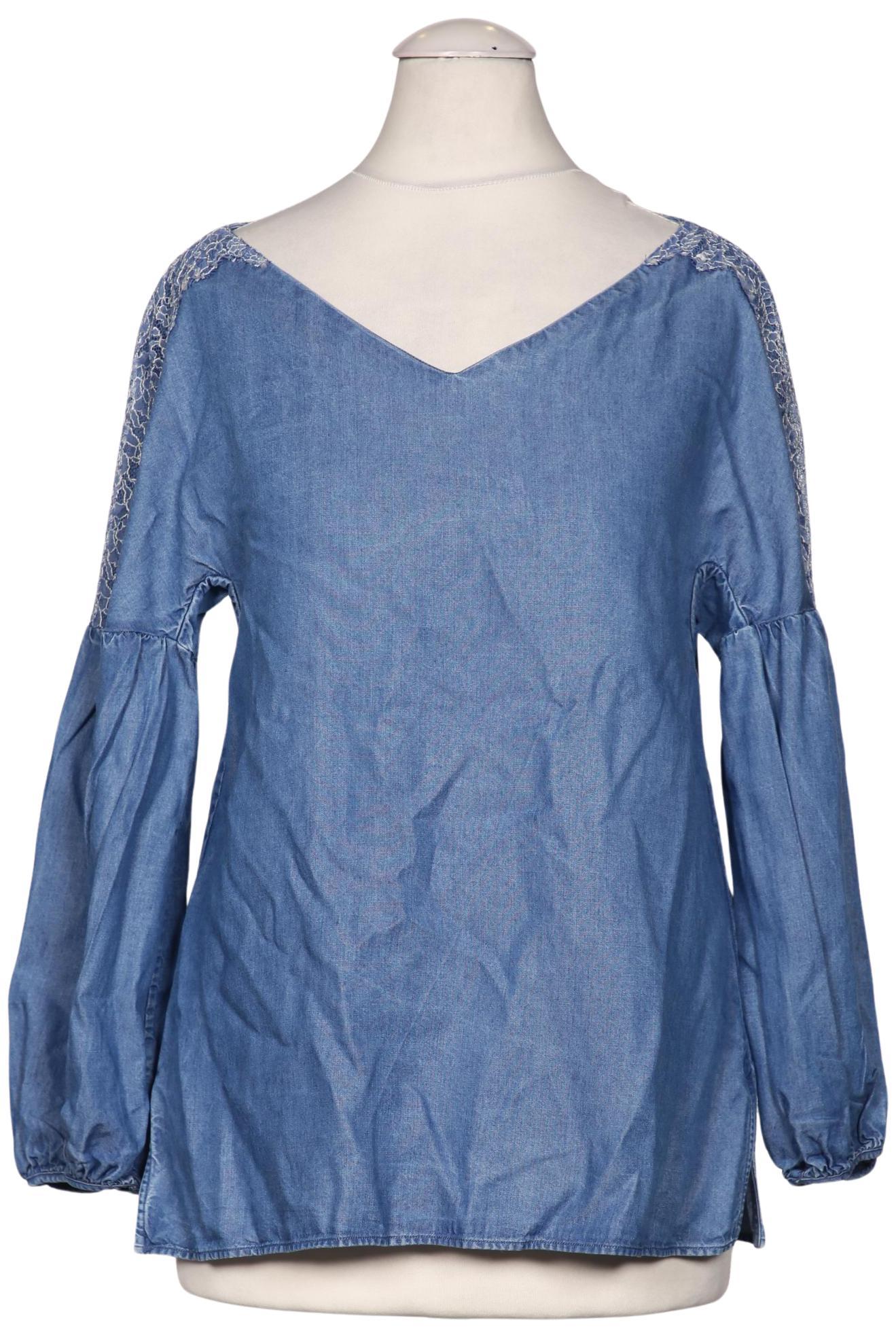 

Massimo Dutti Damen Bluse, blau, Gr. 34