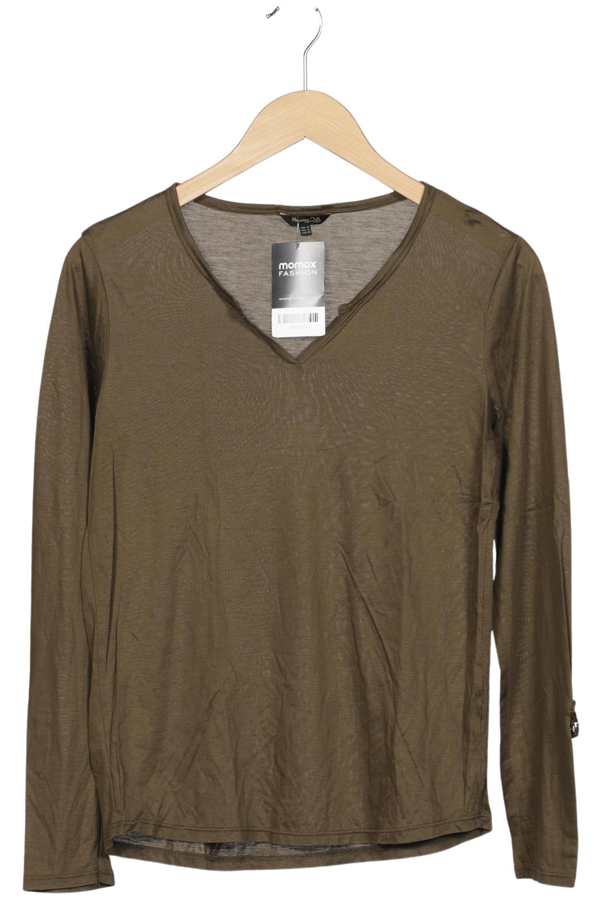 

Massimo Dutti Damen Langarmshirt, grün, Gr. 38