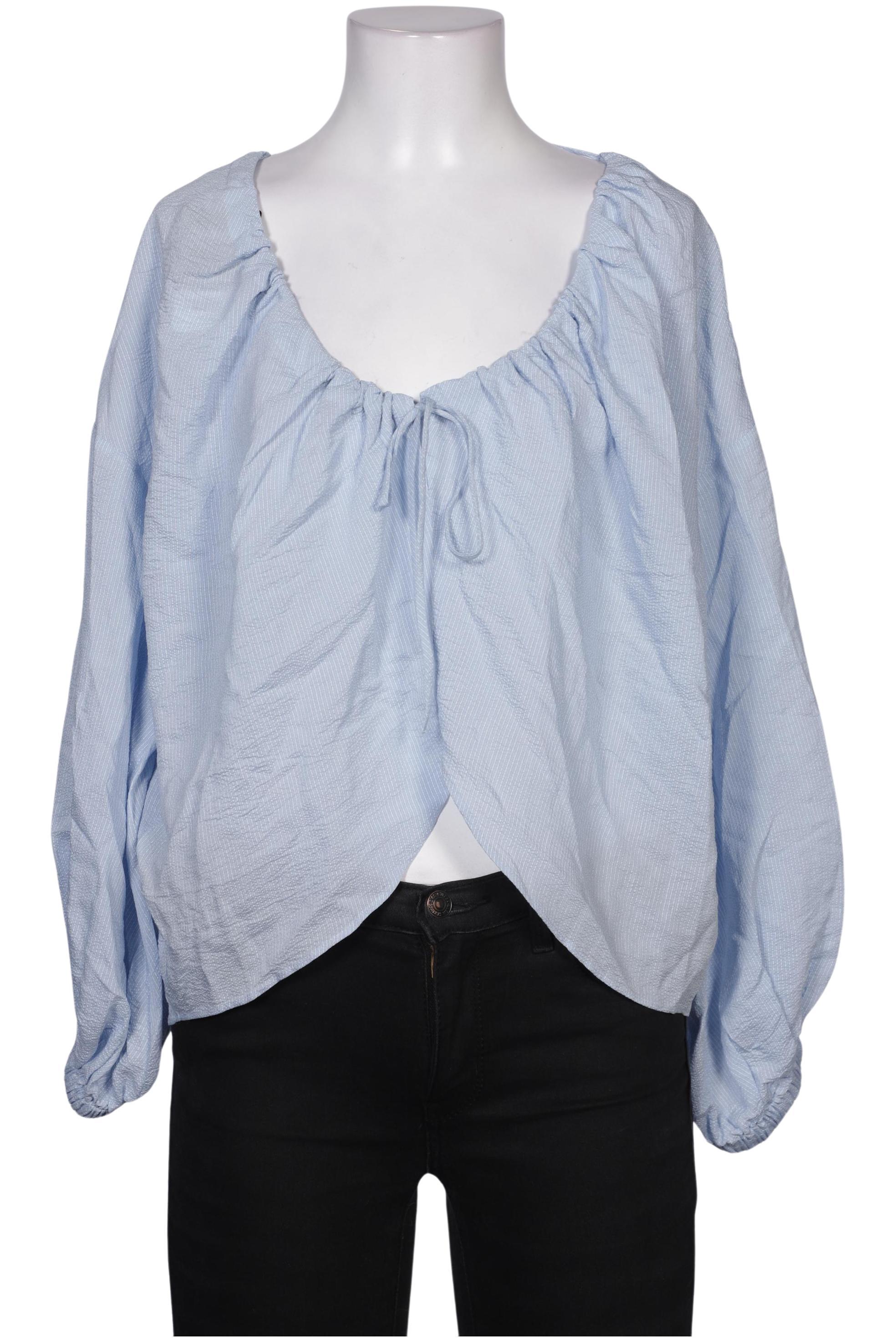 

Massimo Dutti Damen Bluse, hellblau, Gr. 34