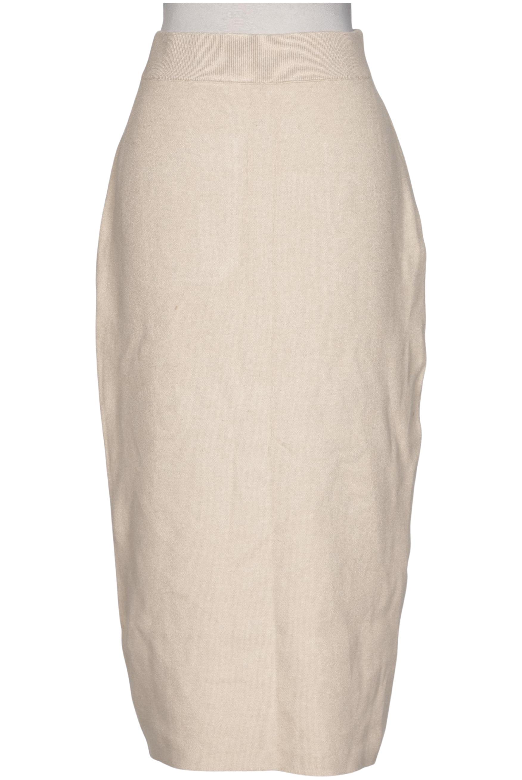 

Massimo Dutti Damen Rock, beige, Gr. 36