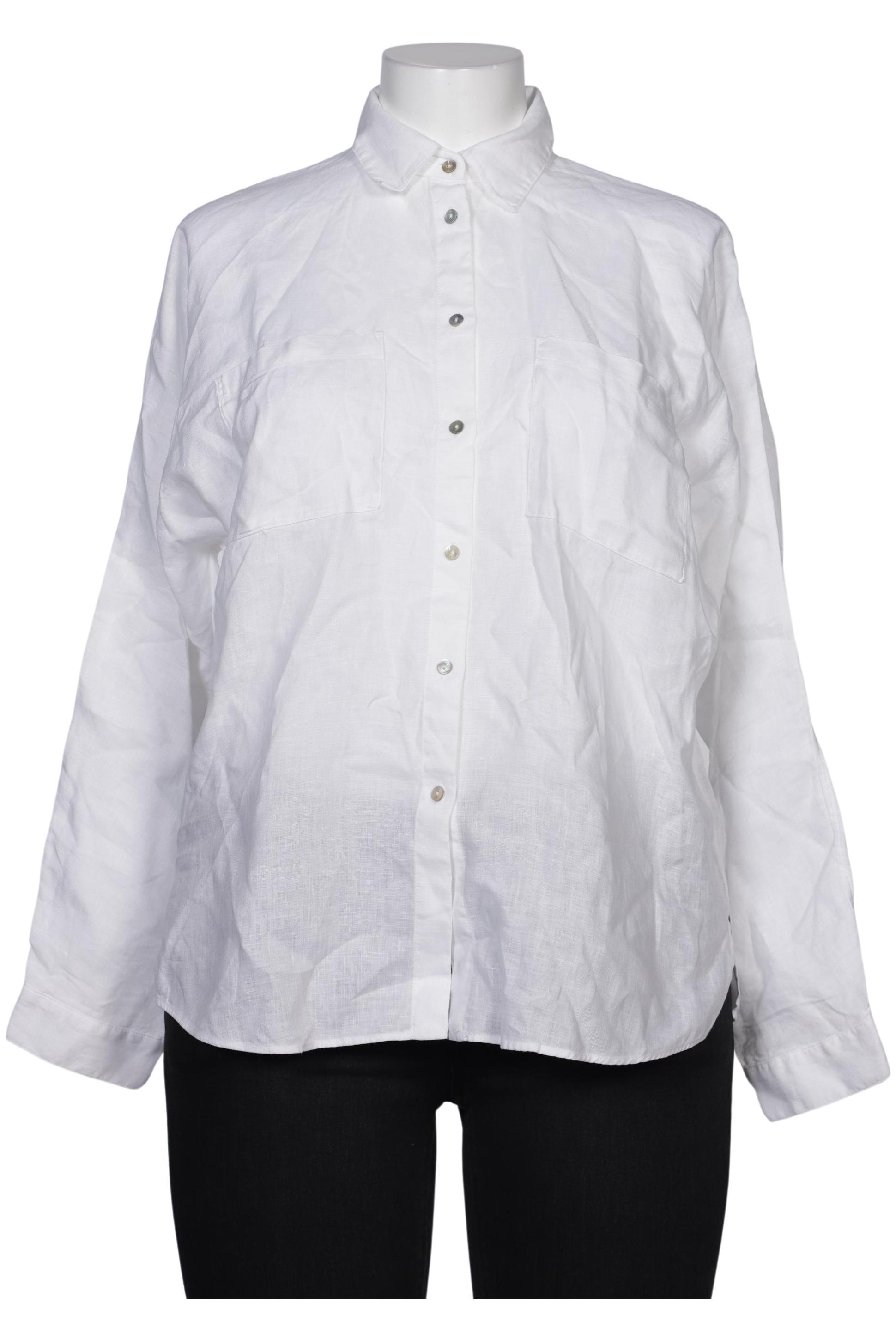 

Massimo Dutti Damen Bluse, weiß, Gr. 34